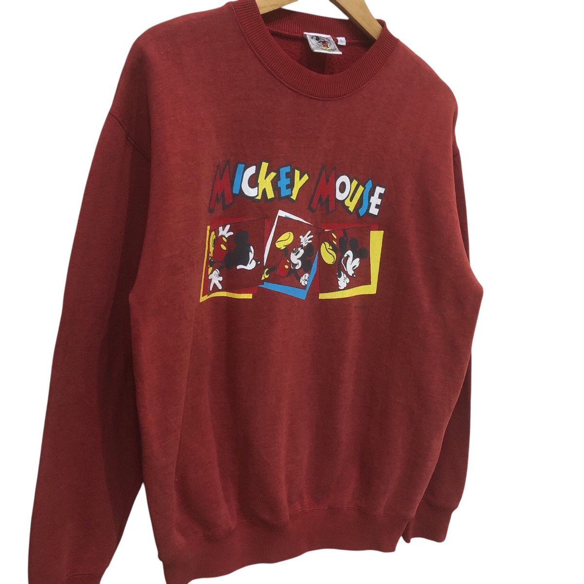 Disney × Vintage 90’ Disney Mickey Mouse Pullover Sweatshirt Size US L / EU 52-54 / 3 - 2 Thumbnail