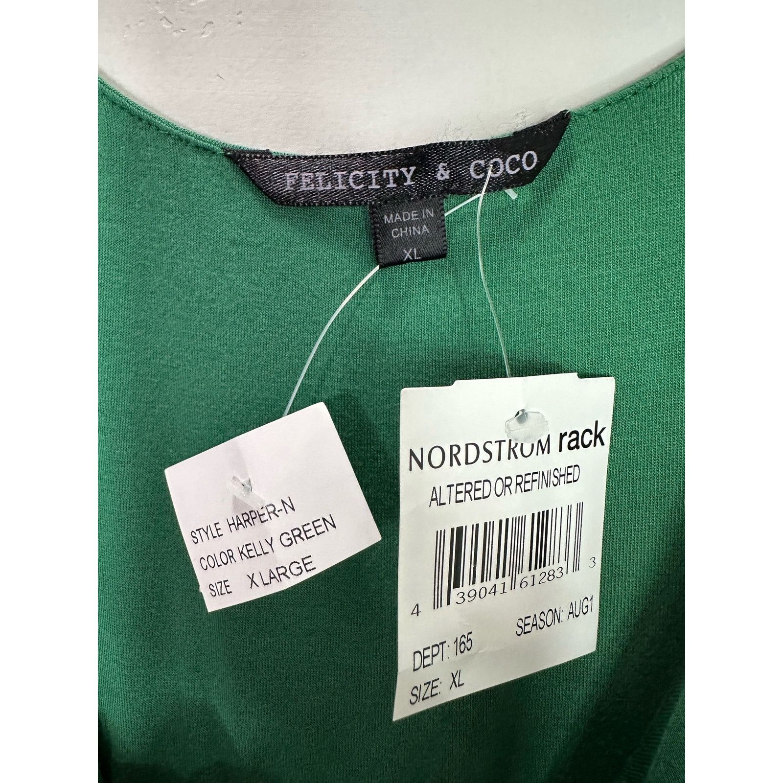 Nordstrom Felicity & Coco NWT Hi-Low Hem Tank Dress Kelly Green sz XL Size XL / US 12-14 / IT 48-50 - 4 Thumbnail