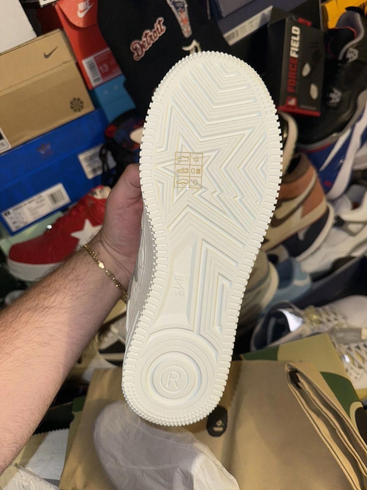 Bape White Bapestas size 8 Size US 12 / EU 45 - 4 Thumbnail