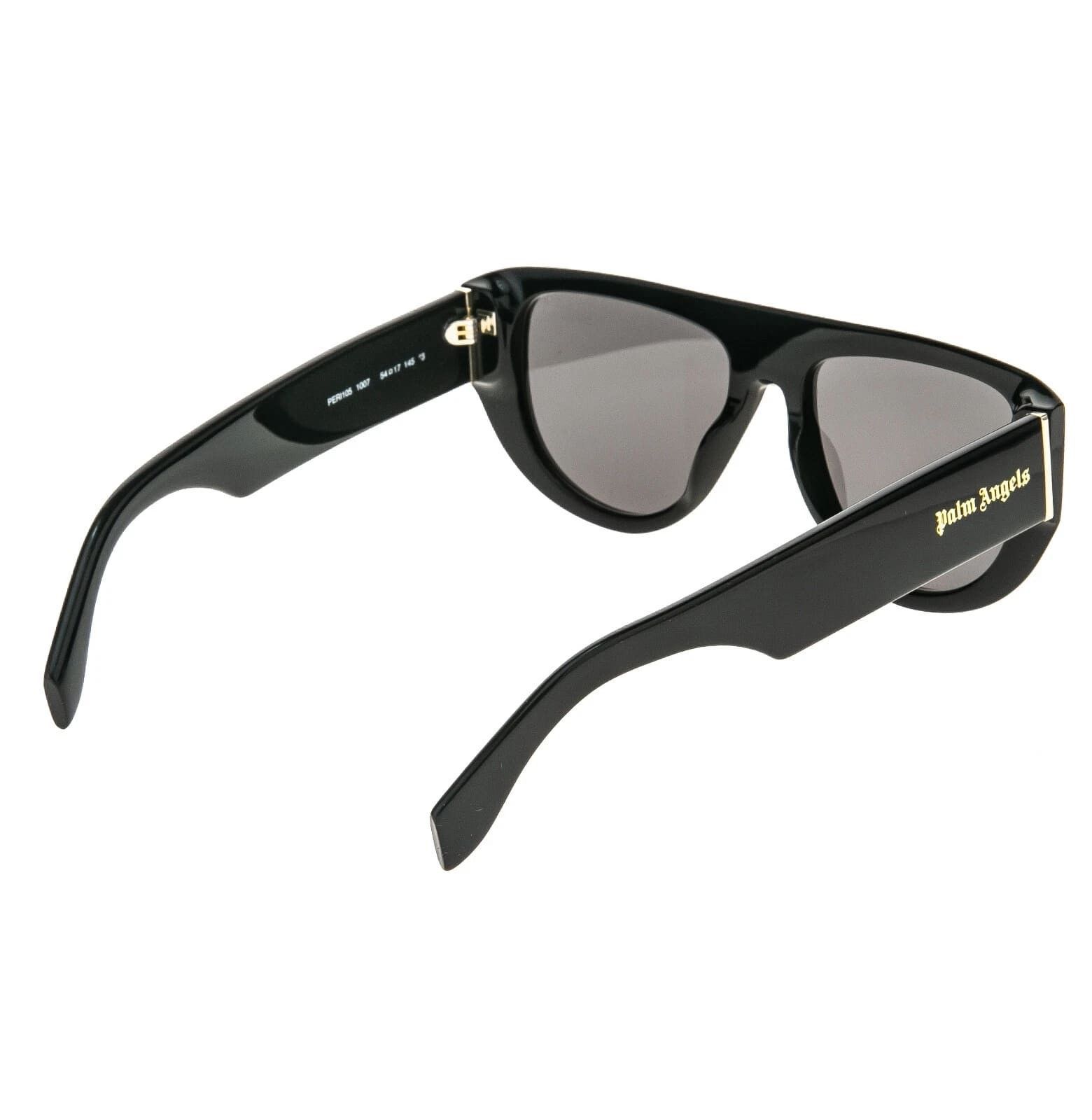 Palm Angels PALM ANGELS PERI105 105 JOSHUA Black Unisex Sunglass Size ONE SIZE - 9 Thumbnail
