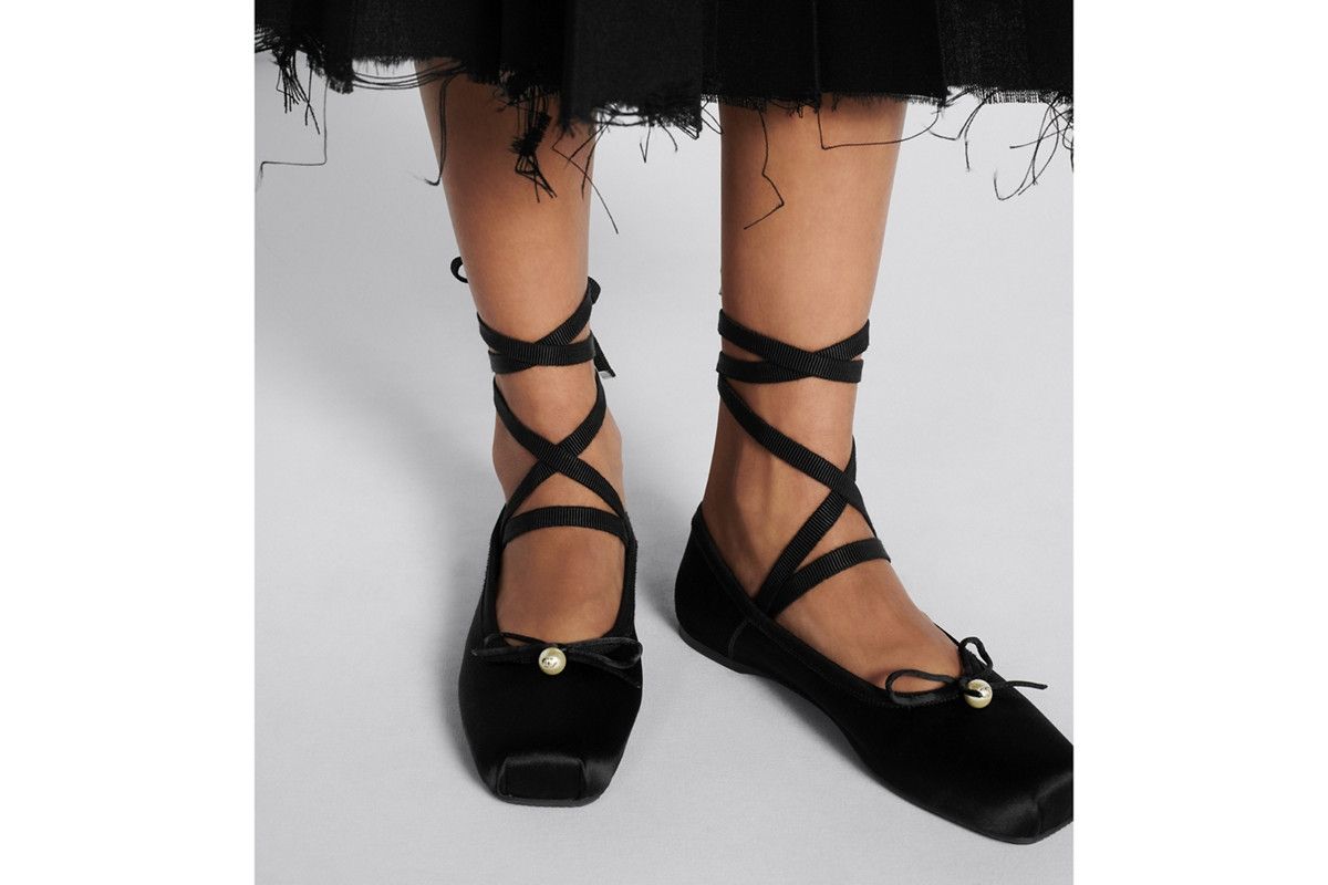 Dior o1w1db10326 D-Joy Ballet Flat in Black Size US 9 / IT 39 - 6 Thumbnail