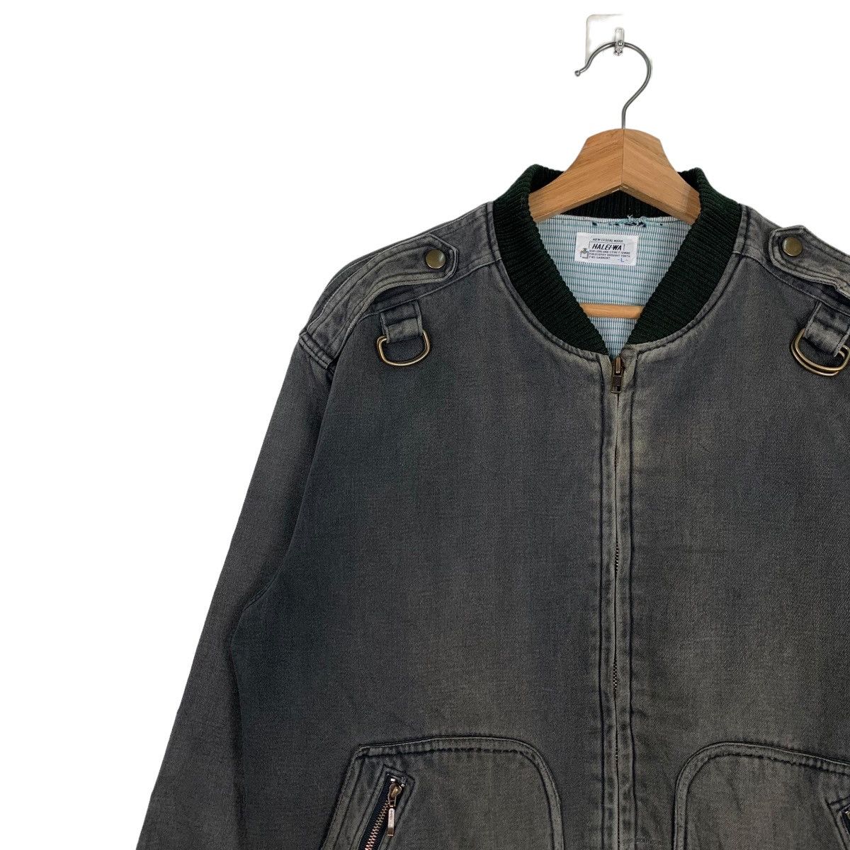 Japanese Brand HALEI-WA Casual Wear Bomber Jacket #0222-C10 Size US L / EU 52-54 / 3 - 7 Thumbnail