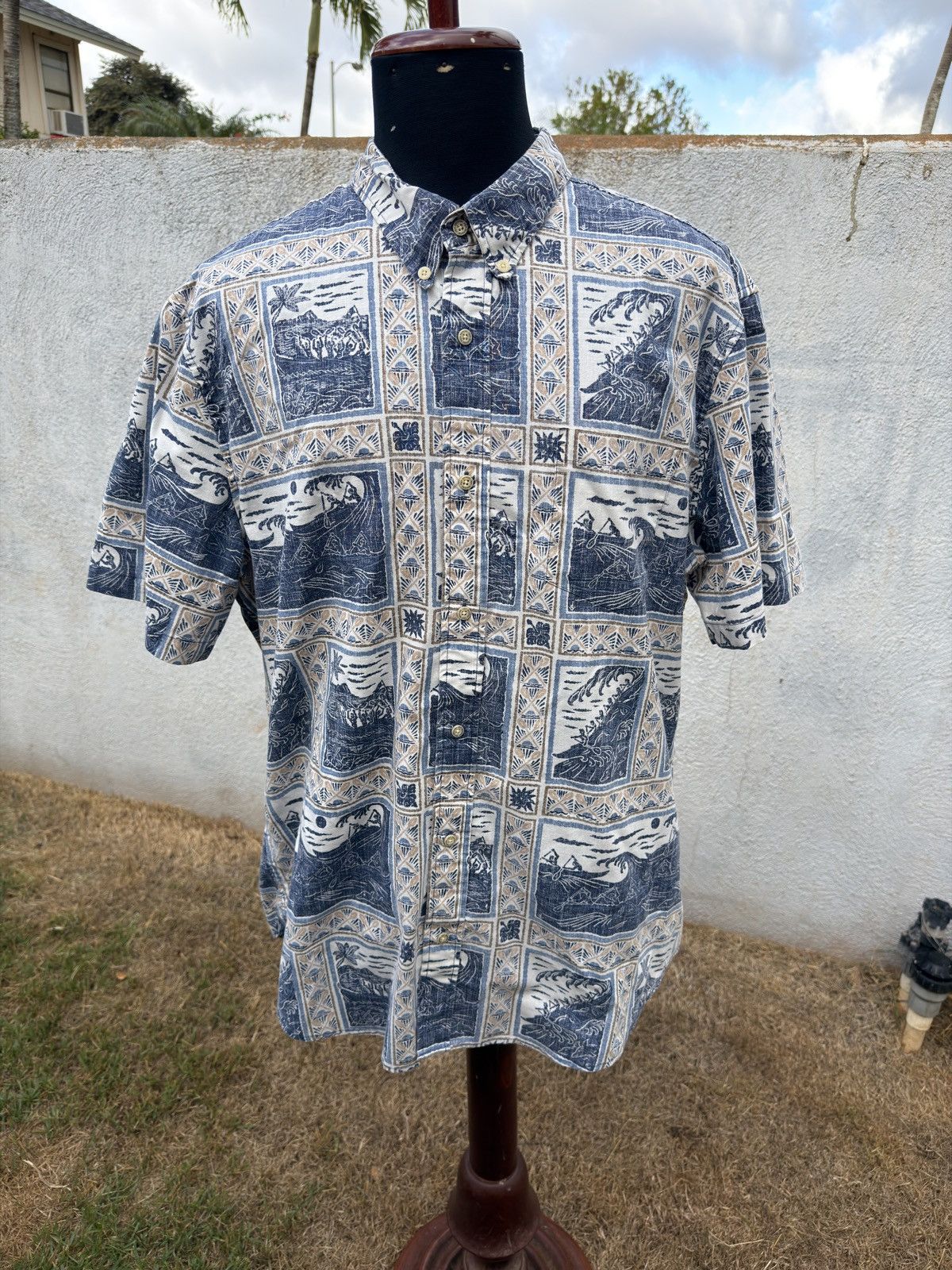 Reyn Spooner PreOwned Reyn Spooner Tailored Fit Blue Men's XXL Size US XXL / EU 58 / 5 - 1 Thumbnail