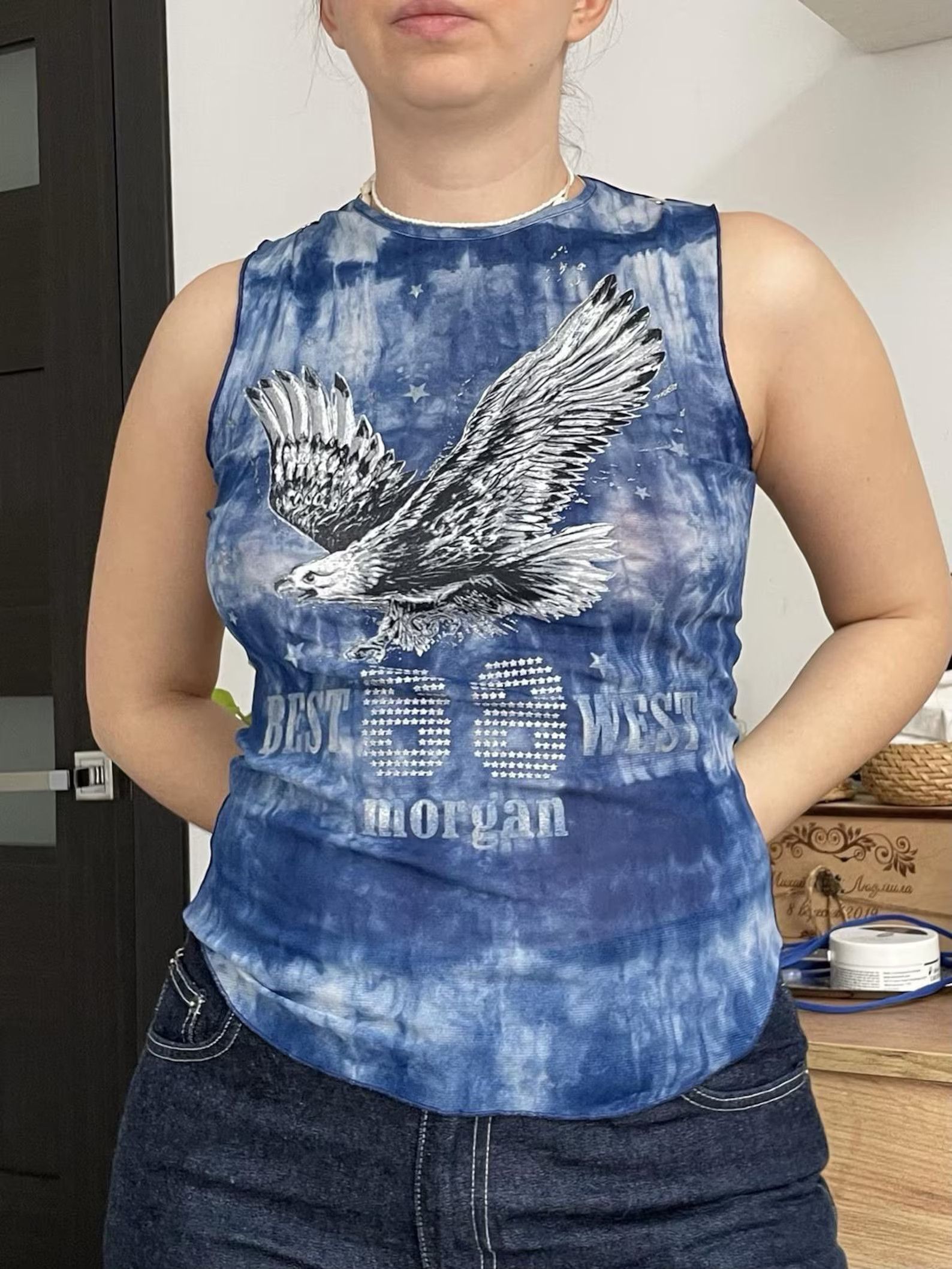 Other Y2K Morgan de Toi Tie-Dye Tank | Eagle Graphic M Size M / US 6-8 / IT 42-44 - 4 Thumbnail