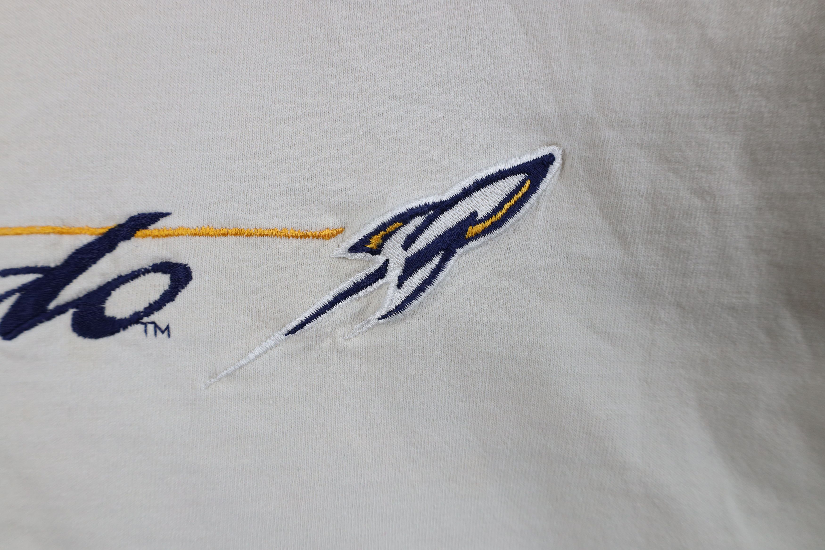Vintage Vintage 90s University of Toledo Rockets T-Shirt Cotton Size US XL / EU 56 / 4 - 5 Thumbnail