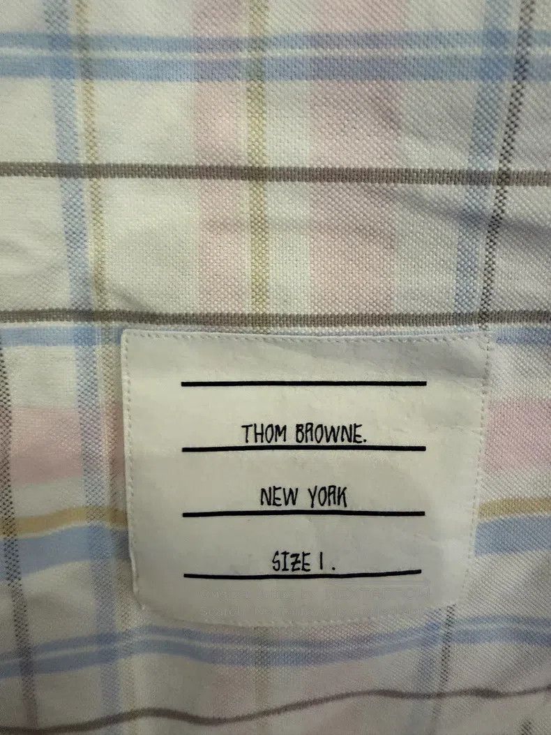 Thom Browne Thom Browne Pink shirt with single button Size US S / EU 44-46 / 1 - 5 Thumbnail