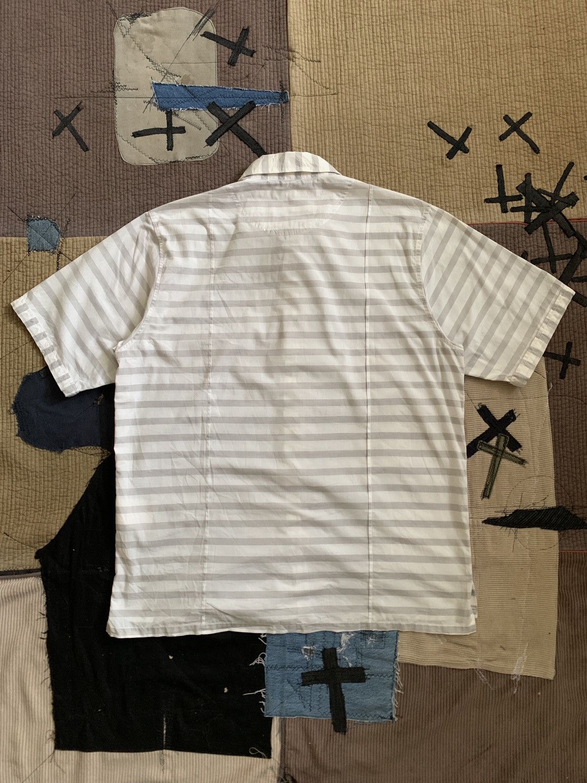 White Mountaineering White Mountaineering Striped Button Shirt Size US S / EU 44-46 / 1 - 6 Thumbnail