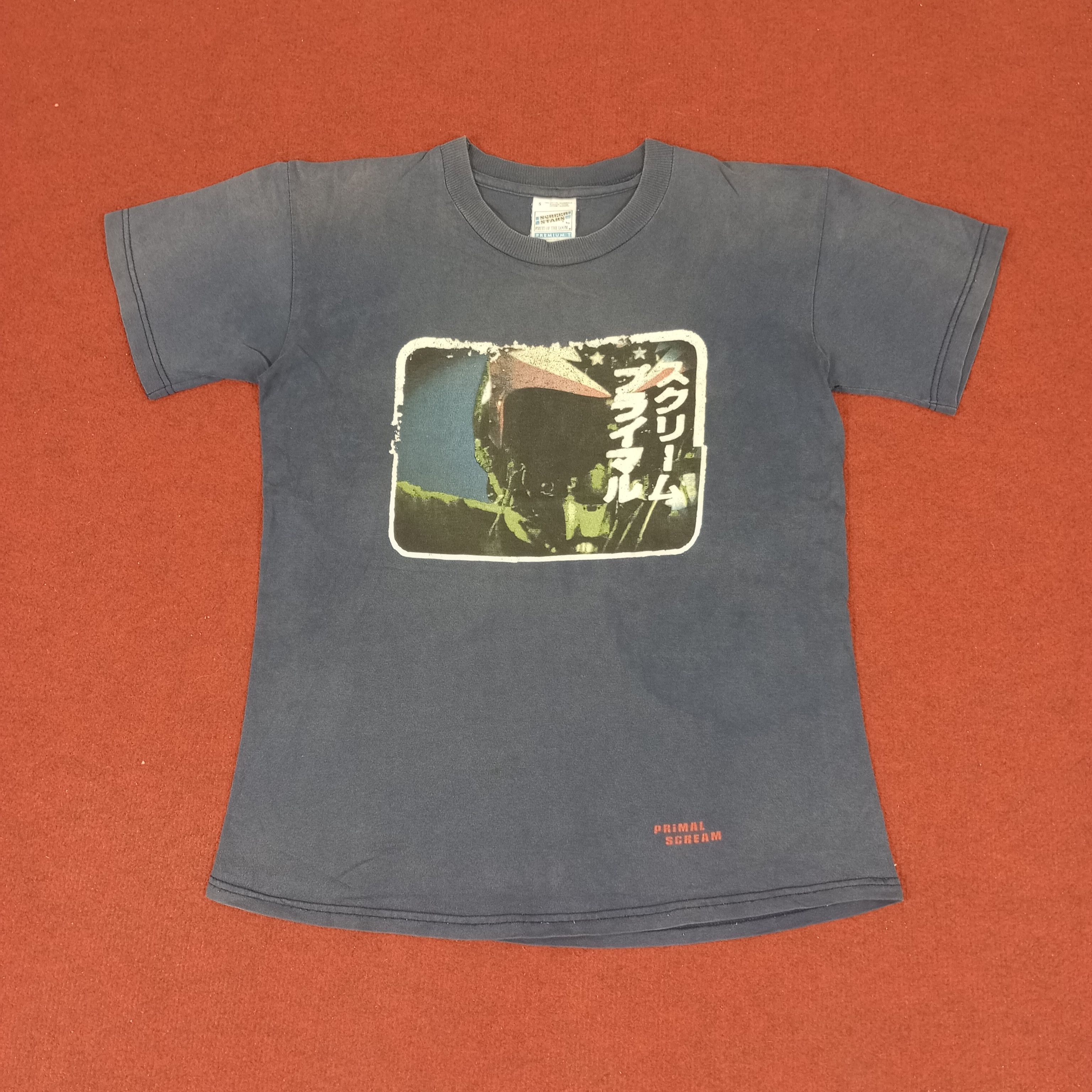 Band Tees × Vintage Primal Scream Rock Band Music Vintage Tshirt Streetwear Size US M / EU 48-50 / 2 - 1 Thumbnail