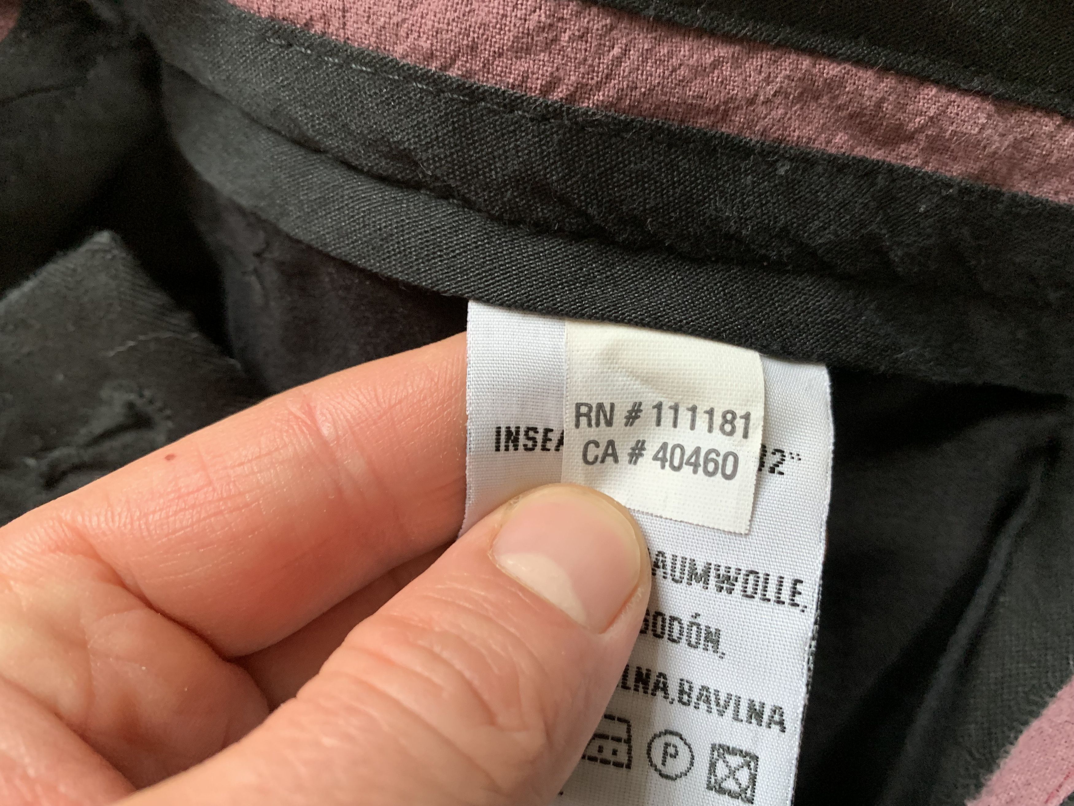 Other Blend Black Pattern Cotton Pants Size US 32 / EU 48 - 9 Thumbnail