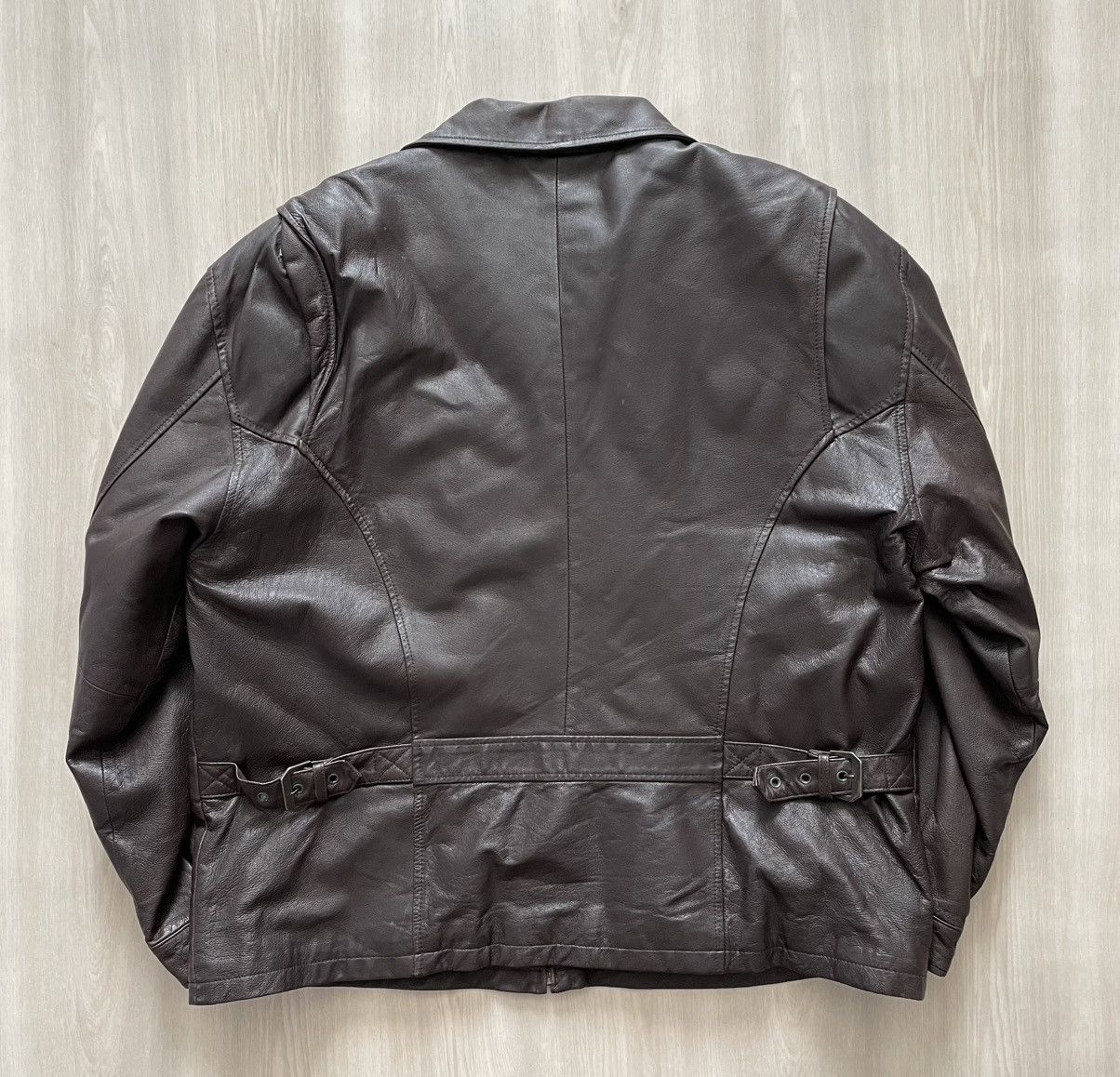 Vintage Vintage KC Collections Brown Leather Quilt Lining Sz L Size US L / EU 52-54 / 3 - 4 Thumbnail