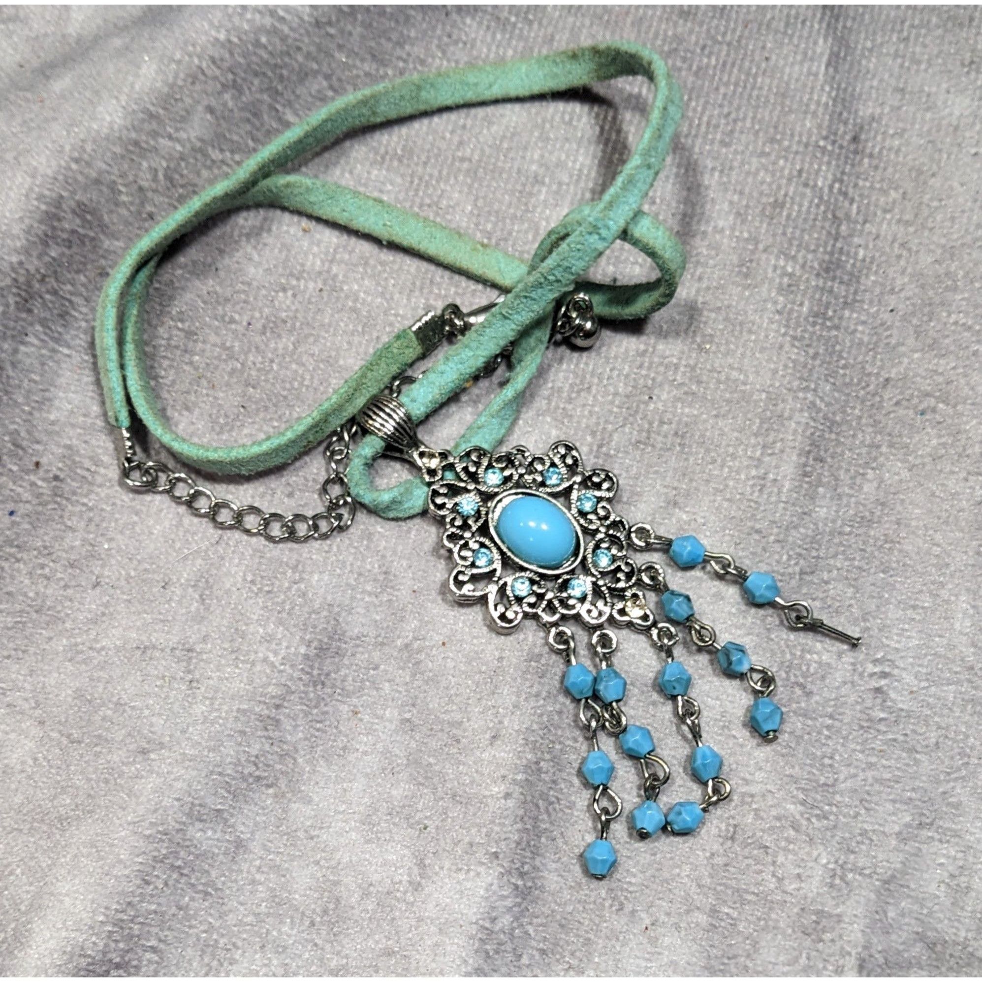 Other Bohemian Princess Blue Gemmed And Beaded Tassel Necklace Size ONE SIZE - 7 Thumbnail