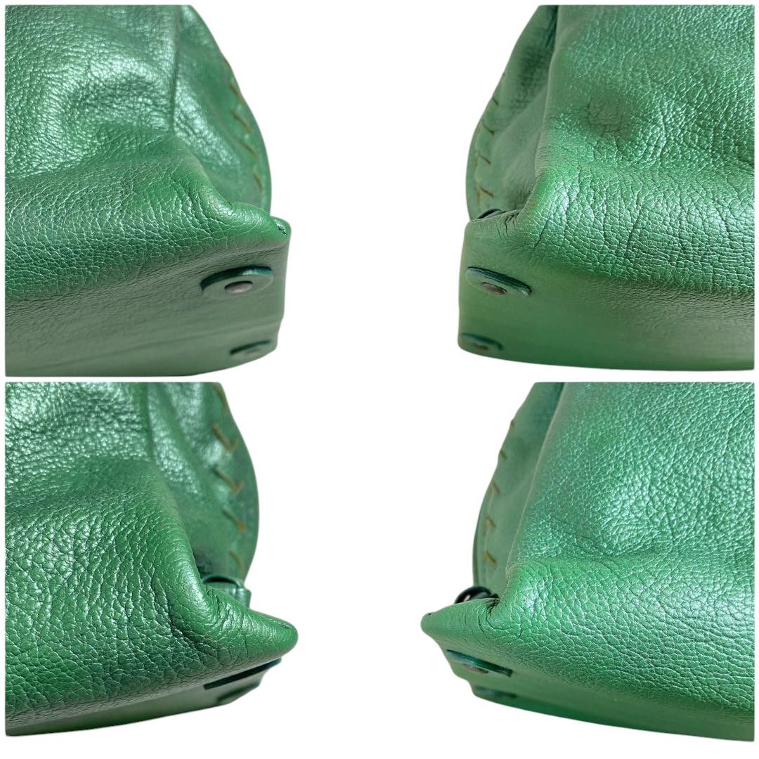 Bottega Veneta Bottega Veneta - Intrecciato Emerald Green Handbag Leather Size ONE SIZE - 3 Thumbnail
