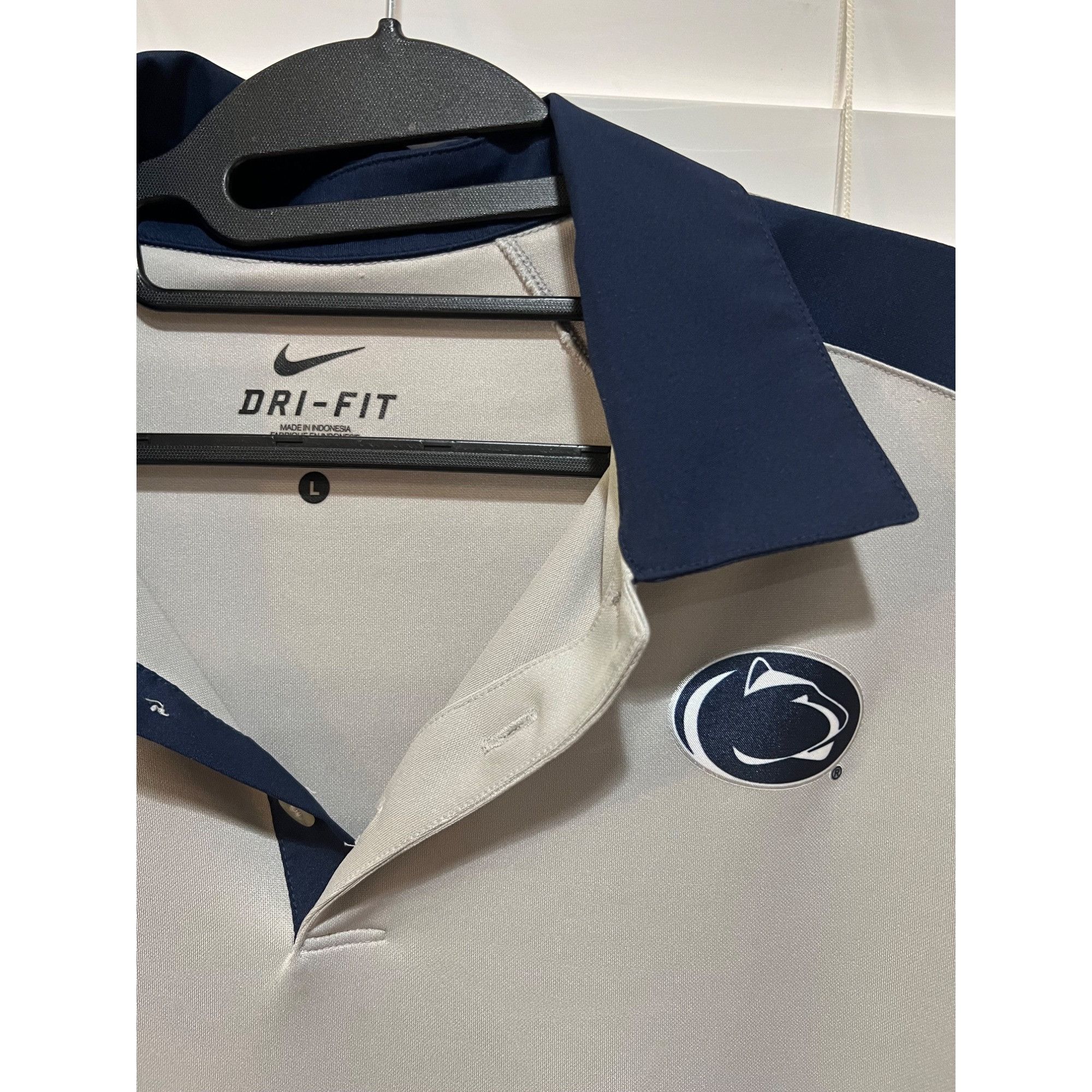 Nike Nike DriFit Penn State Nittany Lions Polo Shirt - Size L Size US L / EU 52-54 / 3 - 2 Thumbnail