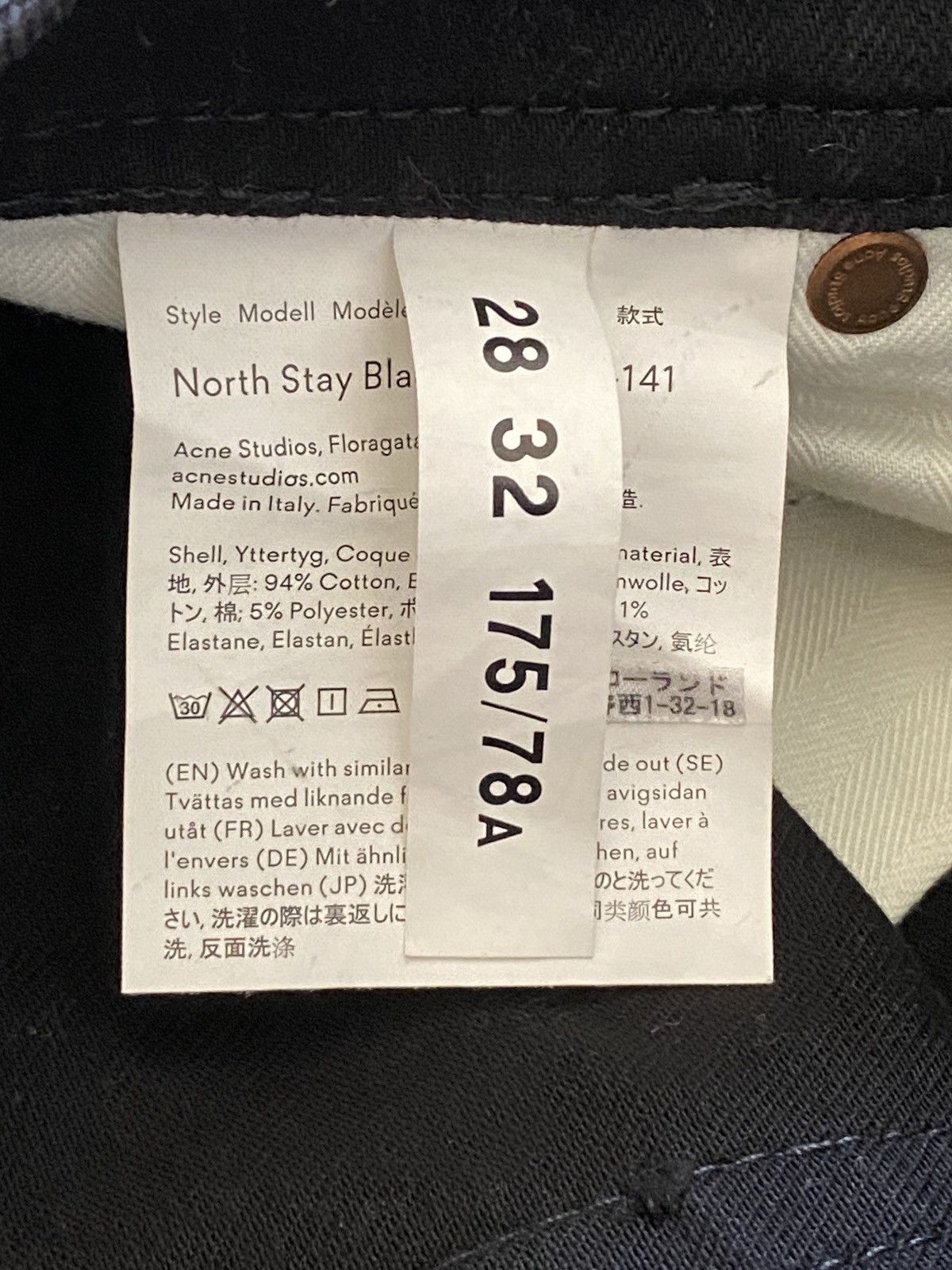 Acne Studios Acne Studios - North Stay Black Jeans Size US 28 / EU 44 - 14 Thumbnail
