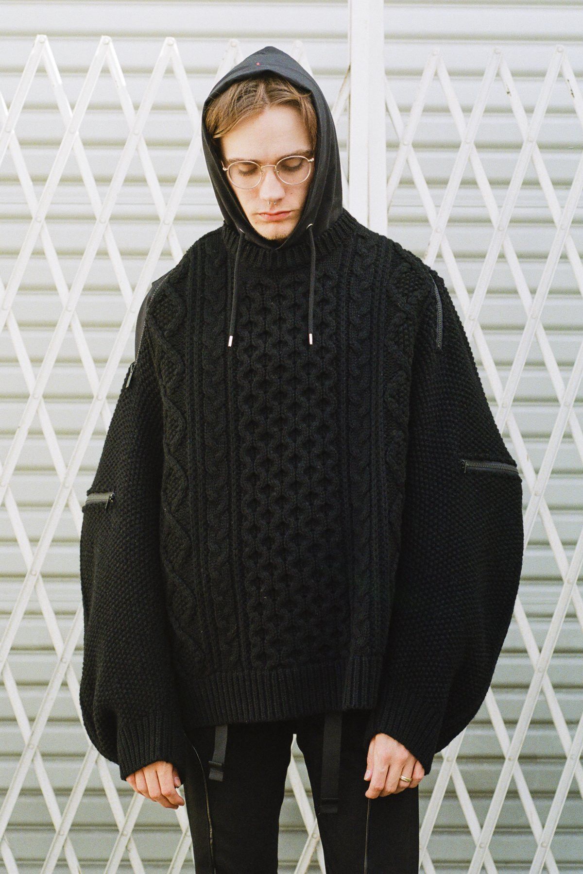 Takahiromiyashita The Soloist. TAKAHIROMIYASHITA THESOLOIST. Zipped Balloon Knit Sweater Size US M / EU 48-50 / 2 - 1 Thumbnail