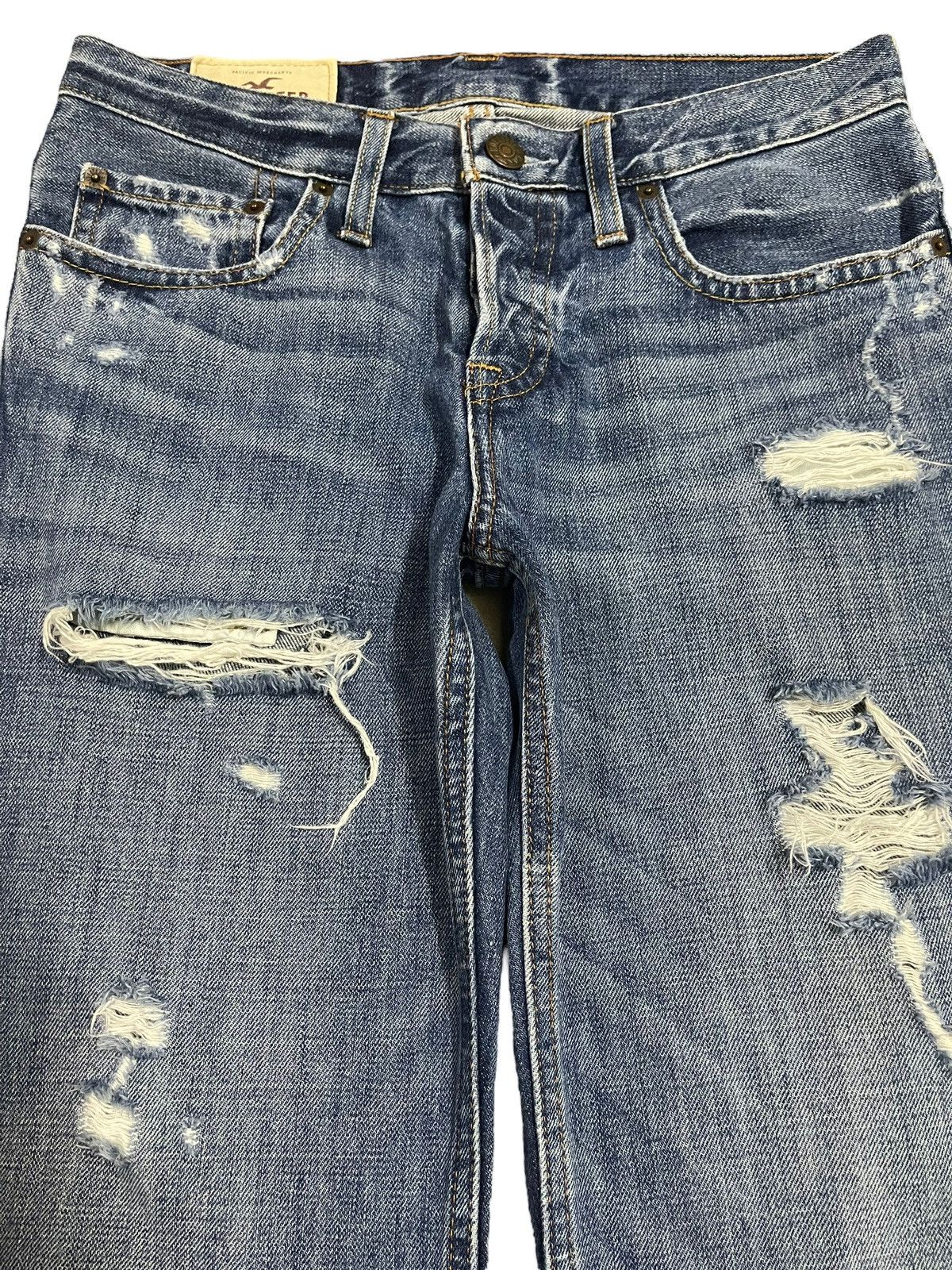 Sugar Cane Vintage Japanese Brand Blue Wash Distressed Style Loose Jean Size US 30 / EU 46 - 3 Thumbnail