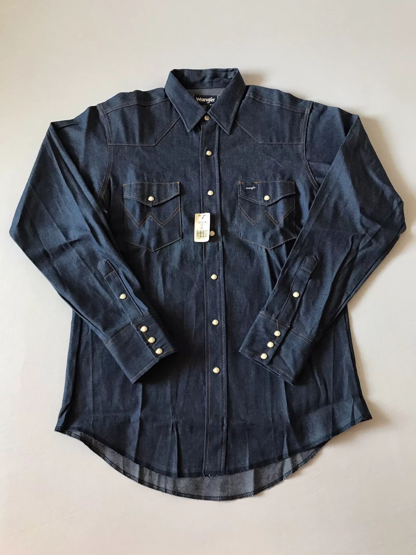 Wrangler Wrangler 70127MW Western Denim Shirt Size US M / EU 48-50 / 2 - 1 Thumbnail