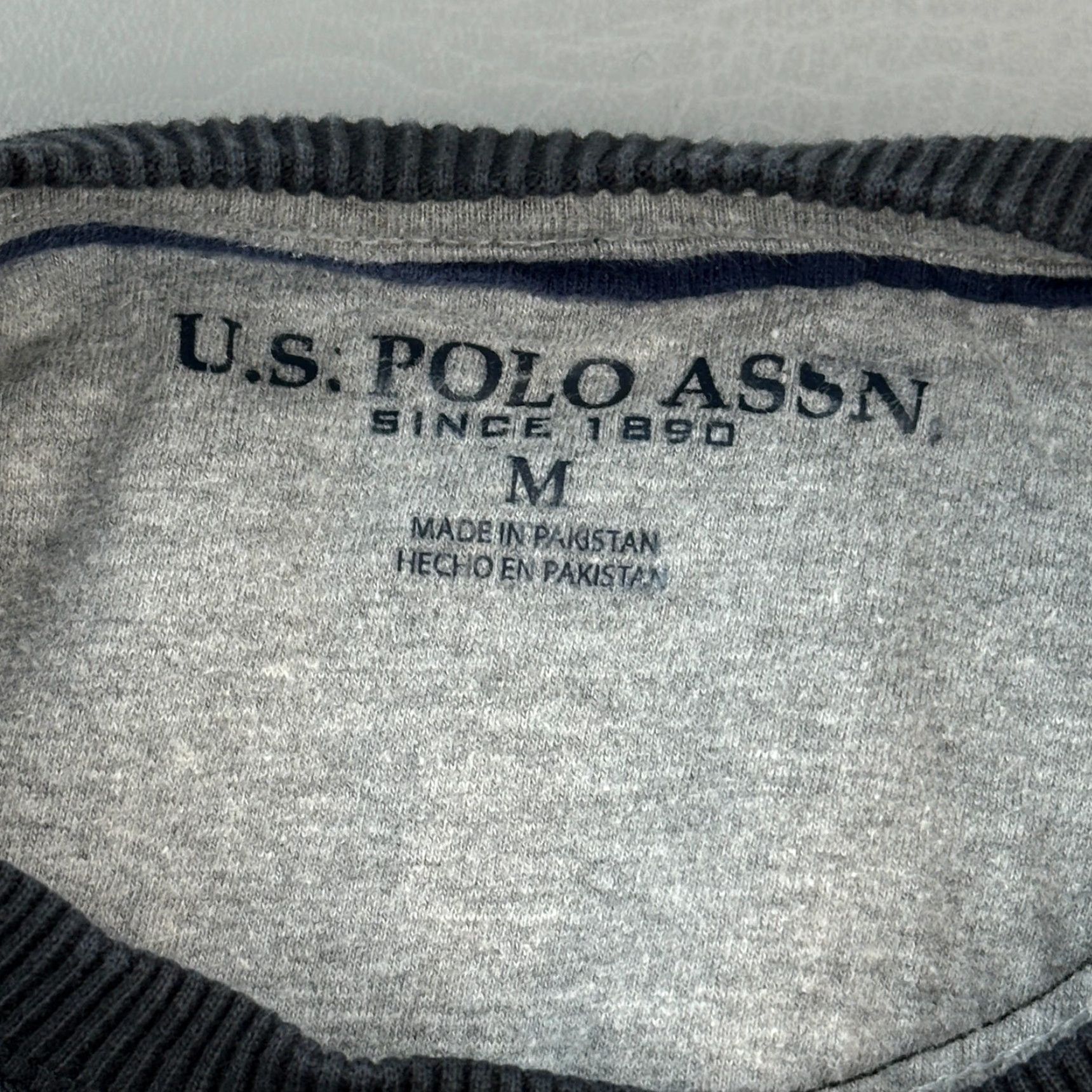 Vintage US Polo Assn Sweatshirt Mens Medium Black Crewneck Pullover Gym Active Casual Sweatshirt Size US M / EU 48-50 / 2 - 5 Thumbnail