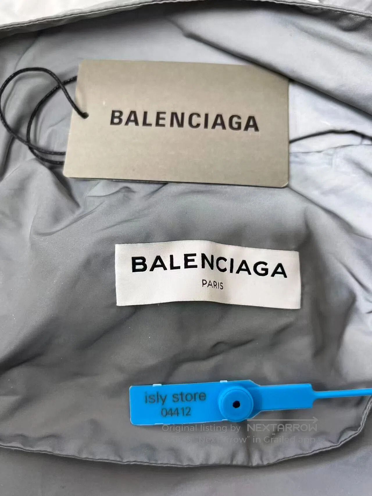 Balenciaga balenciaga long raincoat in gray. Size US M / EU 48-50 / 2 - 4 Thumbnail