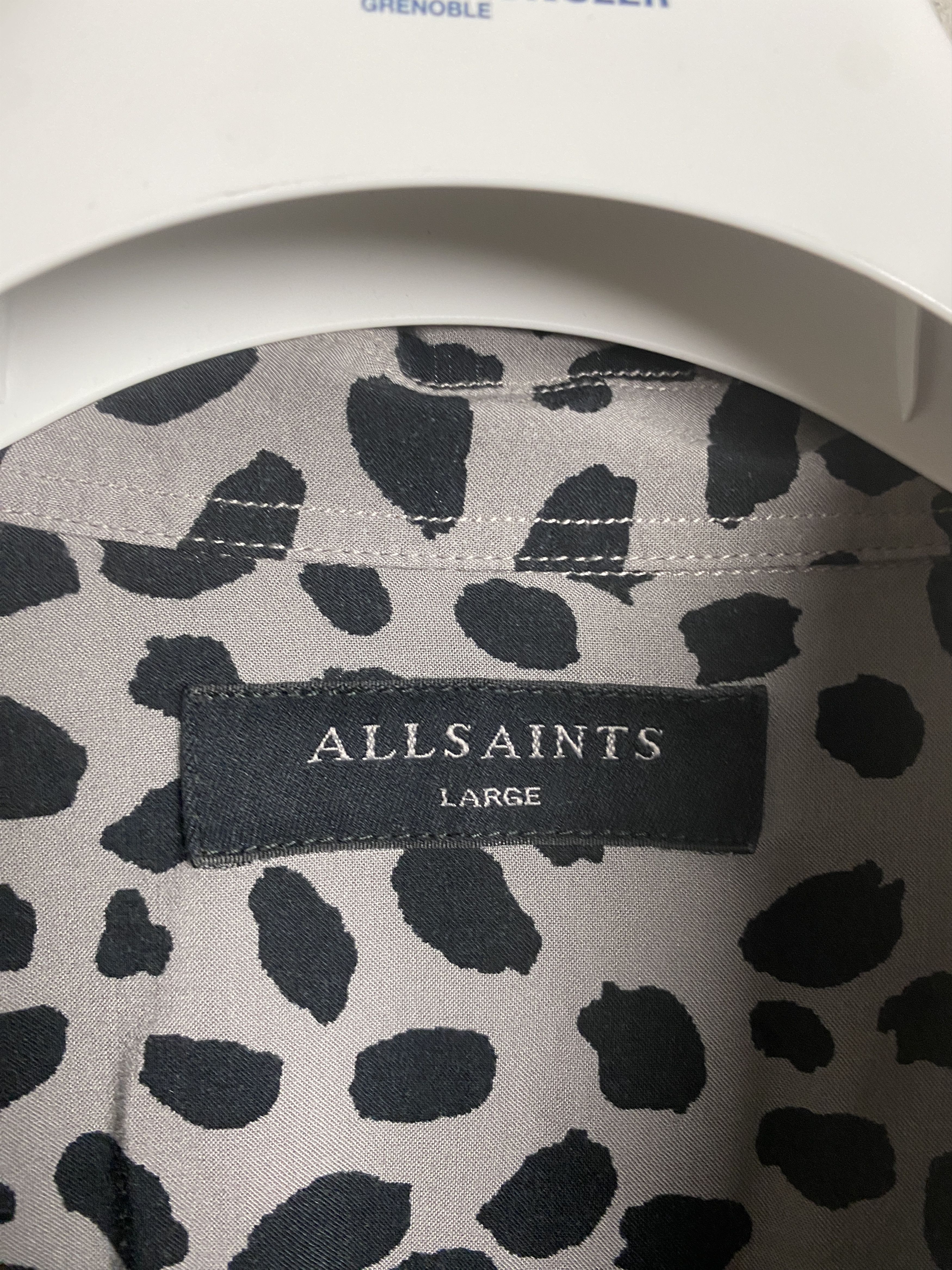 Allsaints Allsaints Pier ls shirt viscose casual printed Size L / US 10 / IT 46 - 3 Thumbnail