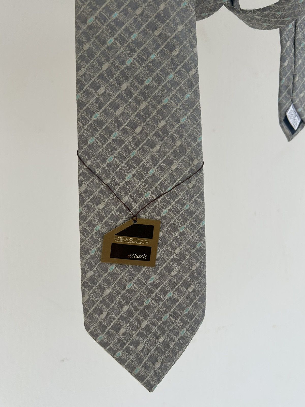Other NOS Grazzian Italy Vintage Tie Gray Size ONE SIZE - 3 Thumbnail