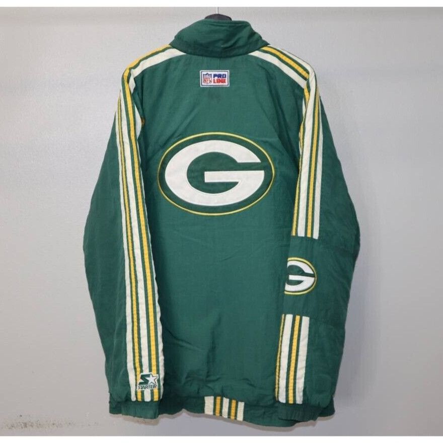 Starter Vintage 90s Green Bay Packers Starter Jacket Proline Sz 2XL Size US XXL / EU 58 / 5 - 1 Thumbnail