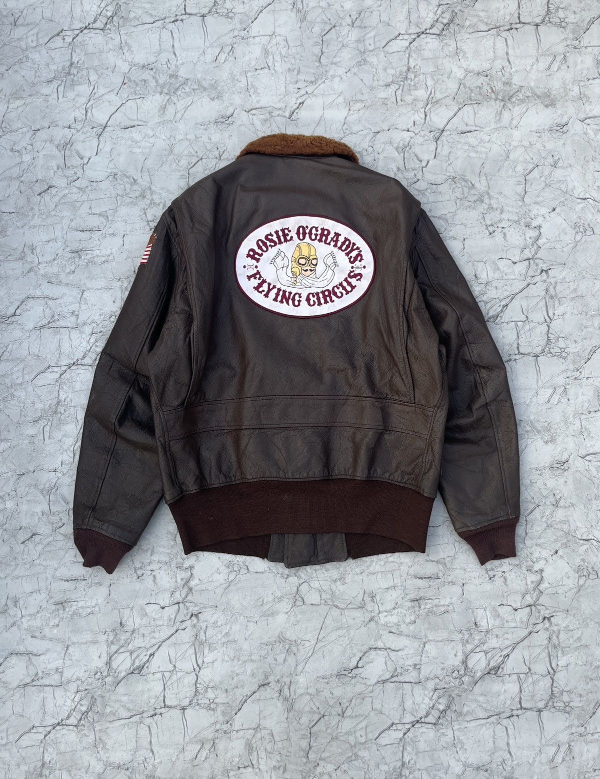 Vintage Rare Vintage 1968 U.S. Navy G-1 Flight Jacket. Size US L / EU 52-54 / 3 - 3 Thumbnail