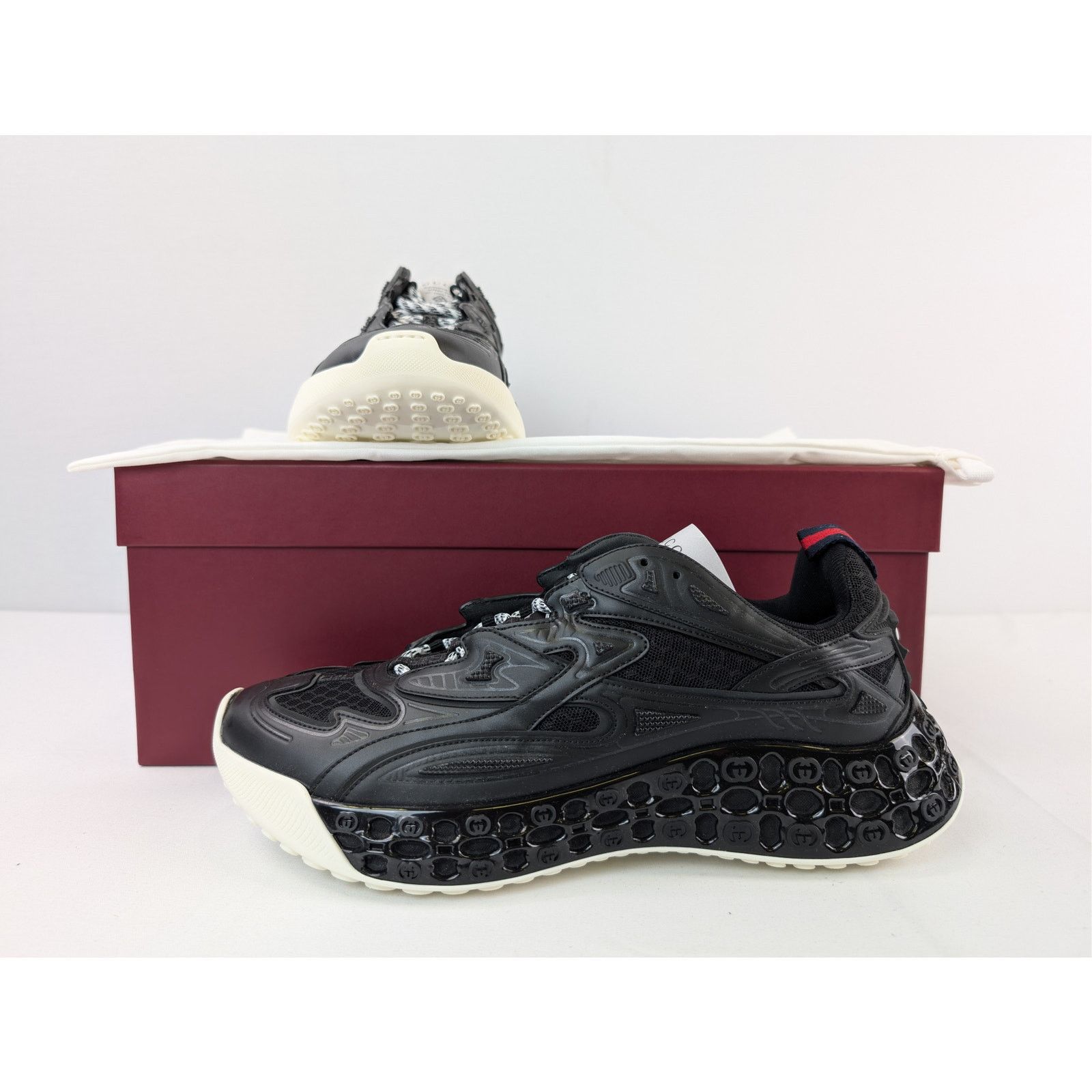 Gucci o1rshd1 Cub3d Trainer Sneakers in black Demetra and mesh Size US 8.5 / EU 41-42 - 20 Thumbnail