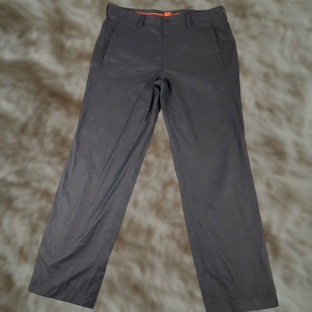 Hugo Boss HUGO BOSS Gray Chino Pants Mens 36x34 Regular Fit 5-Pocket Design Size US 36 / EU 52 - 1 Thumbnail