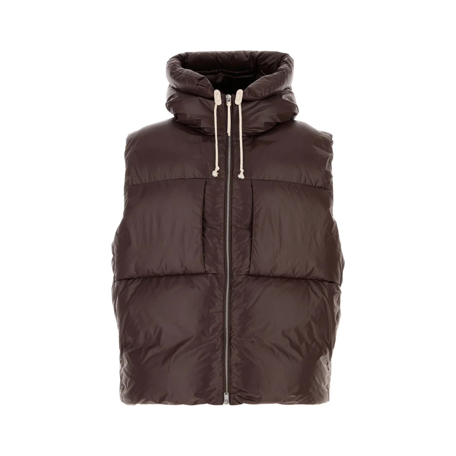 Jil Sander JIL SANDER Brown Nylon Sleevless Down Jacket New & Authentic Size US M / EU 48-50 / 2 - 1 Thumbnail