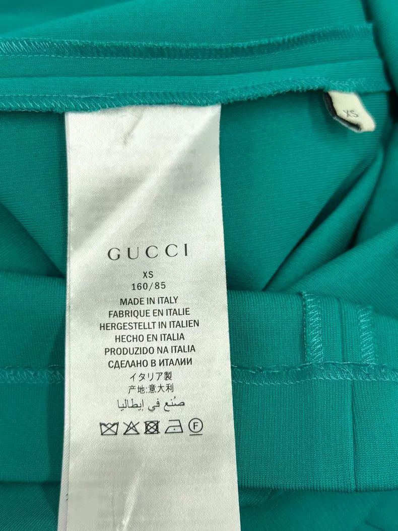 Gucci Gucci Lake green lotus leaf edge diamond button court dres Size XS / US 0-2 / IT 36-38 - 4 Thumbnail