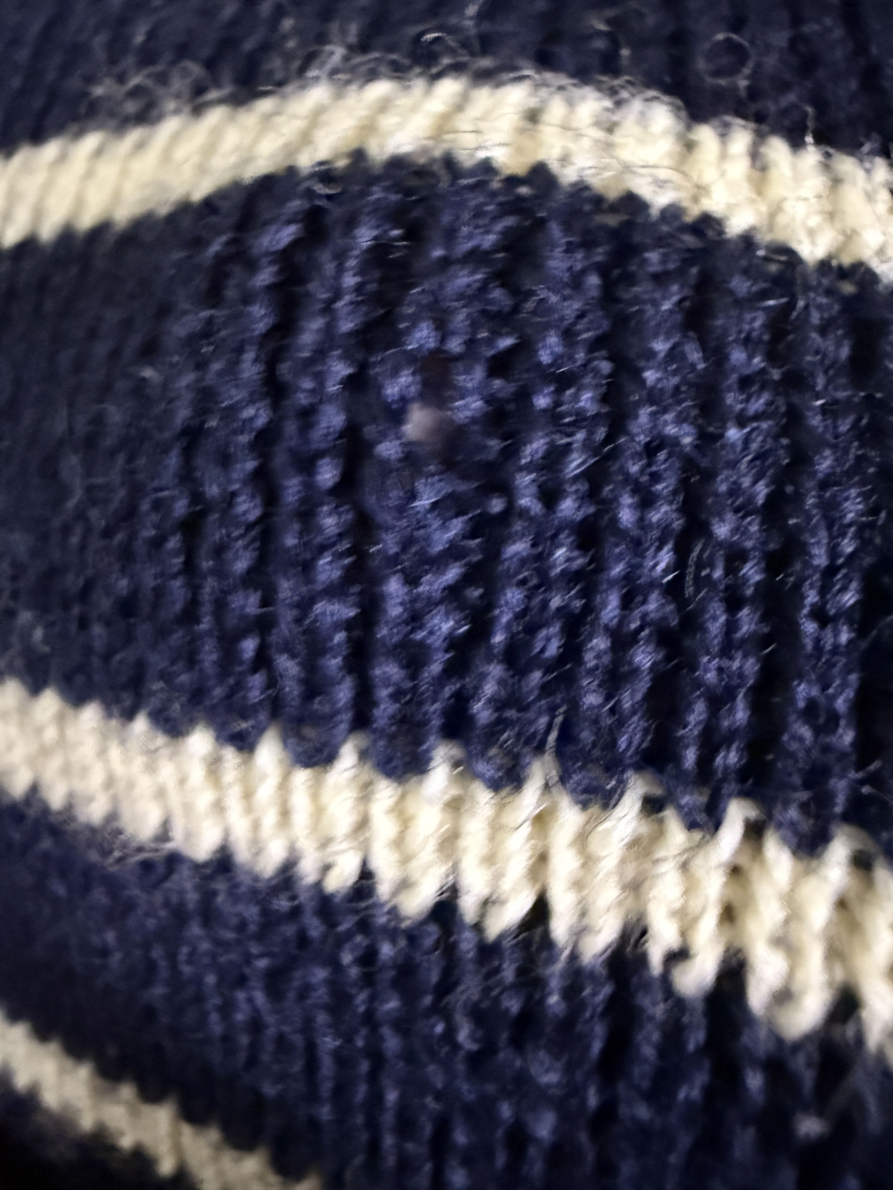 Dior DIOR HOMME Hedi Slimane RARE Striped Navy Knit Sweater Size US S / EU 44-46 / 1 - 9 Thumbnail