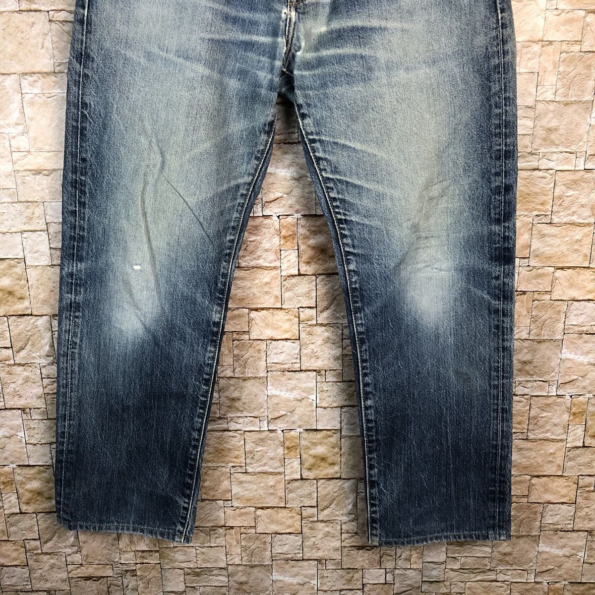 Uniqlo Uniqlo vintage Jeans faded Blue Denim Pants #7578 Size US 32 / EU 48 - 3 Thumbnail