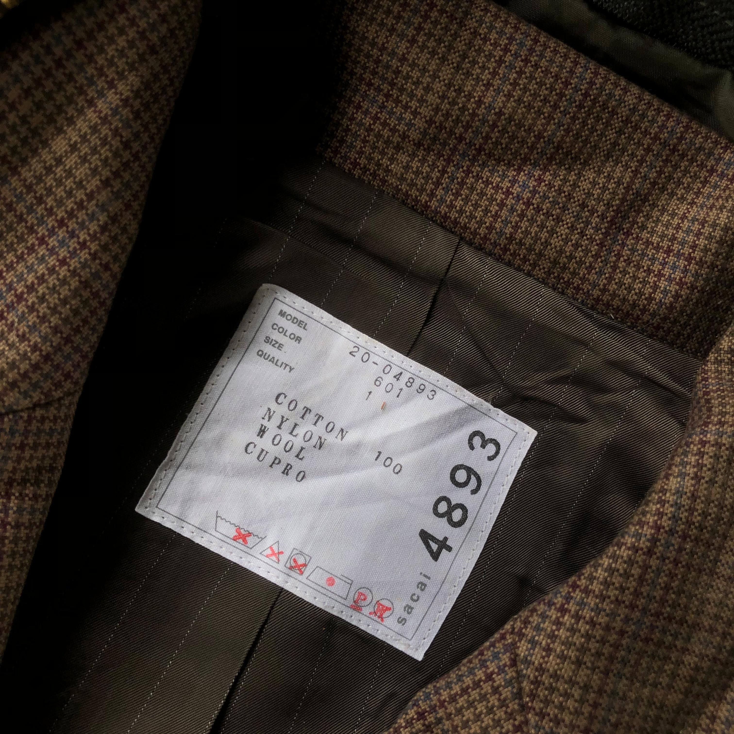 Sacai SS 2020 Sacai Cropped Blazer Jacket Size US M / EU 48-50 / 2 - 7 Thumbnail