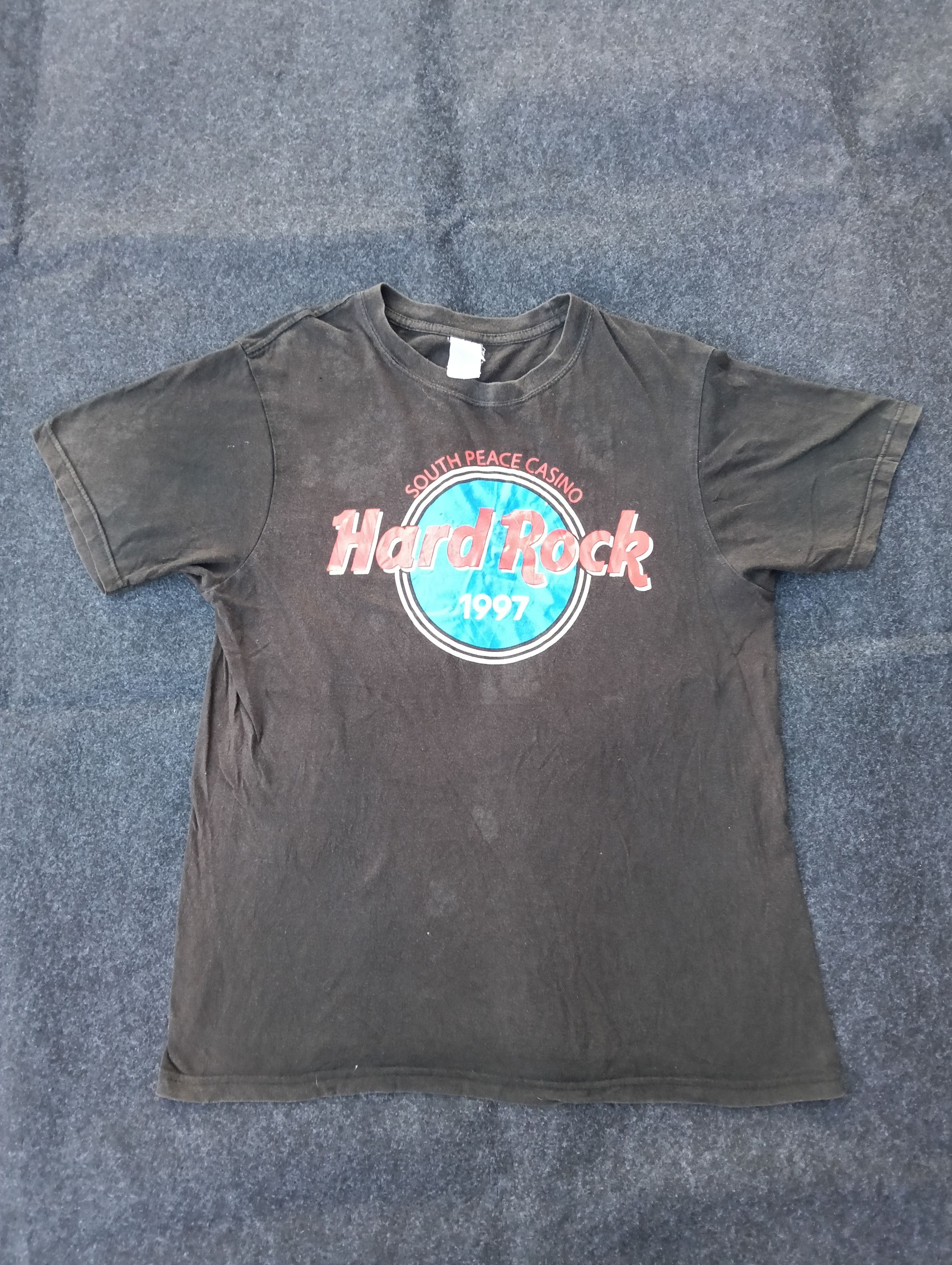 Hard Rock Cafe Vintage Hard Rock South Peace Casino Faded Black Tee Size US M / EU 48-50 / 2 - 2 Thumbnail