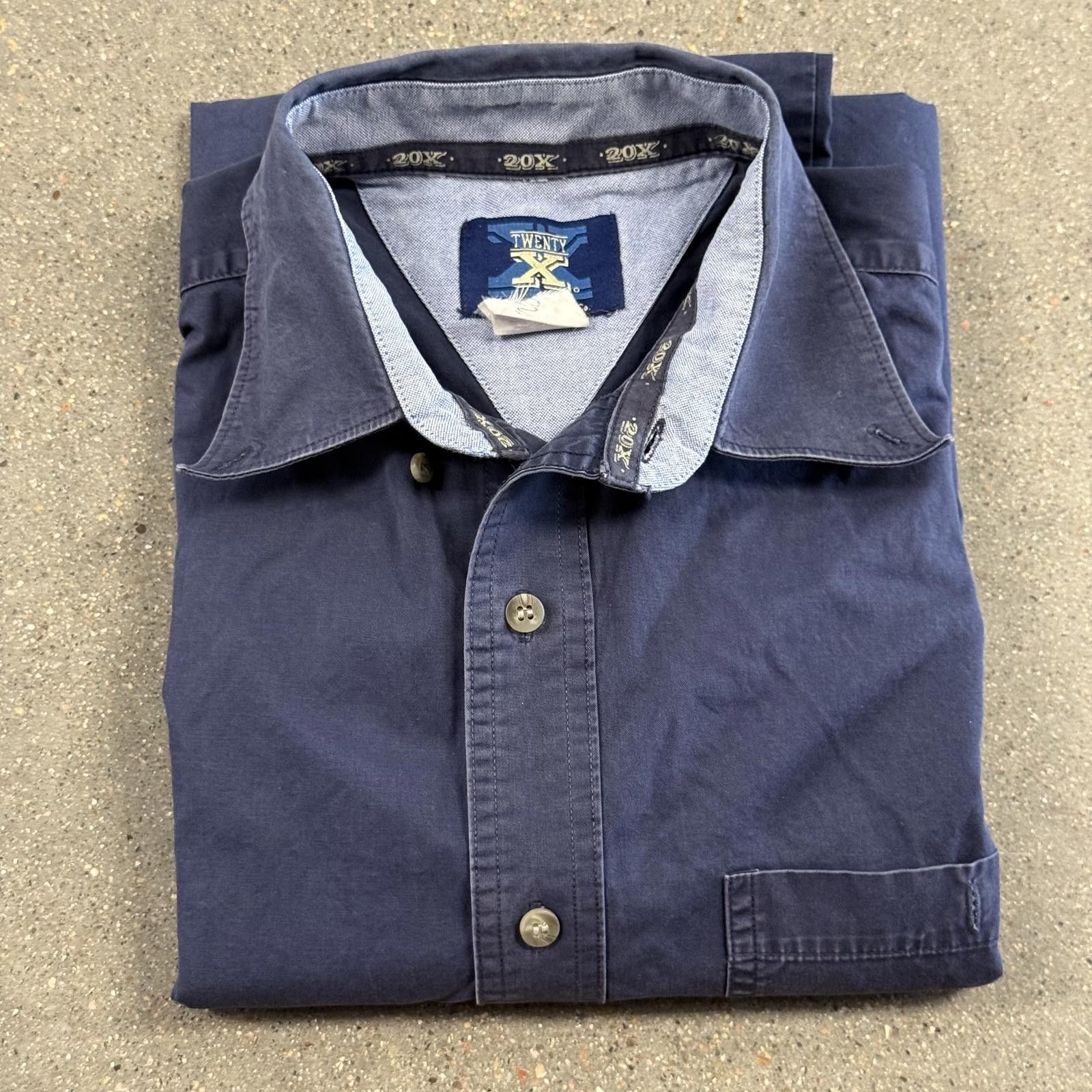 Designer Vtg WRANGLER 20X Flame Resistant Button-Up Cowboy Shirt Size US L / EU 52-54 / 3 - 9 Thumbnail