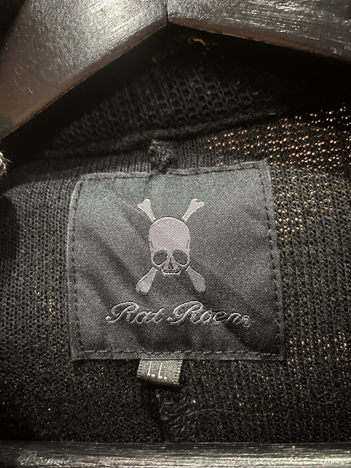 RATS JAPAN × Roen Rat Roen Japan Black Asymmetrical Knit DoubleBreasted Jacket Size M / US 6-8 / IT 42-44 - 4 Thumbnail
