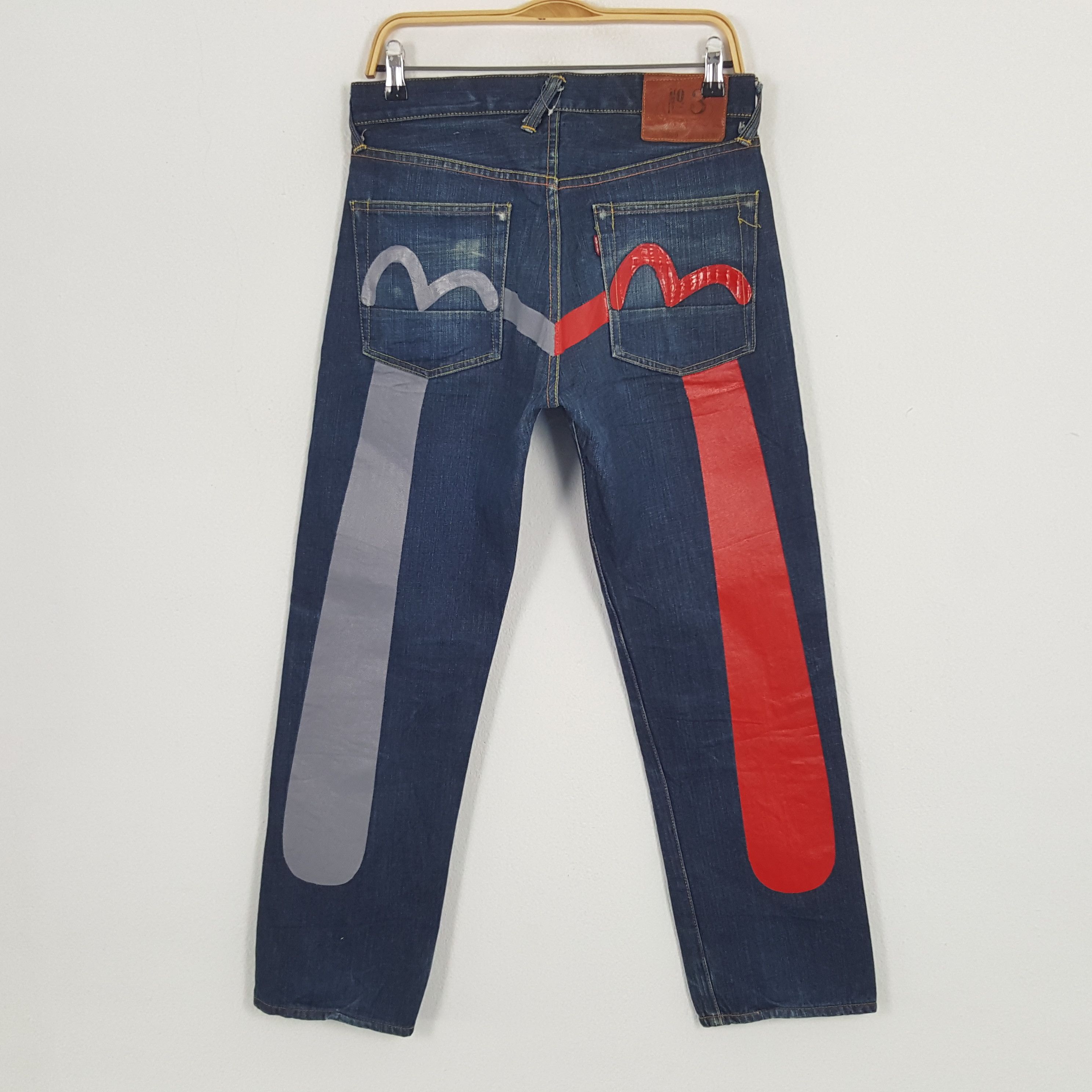 Evisu Japan Custom outlets Daicock Art Short Denim Jeans