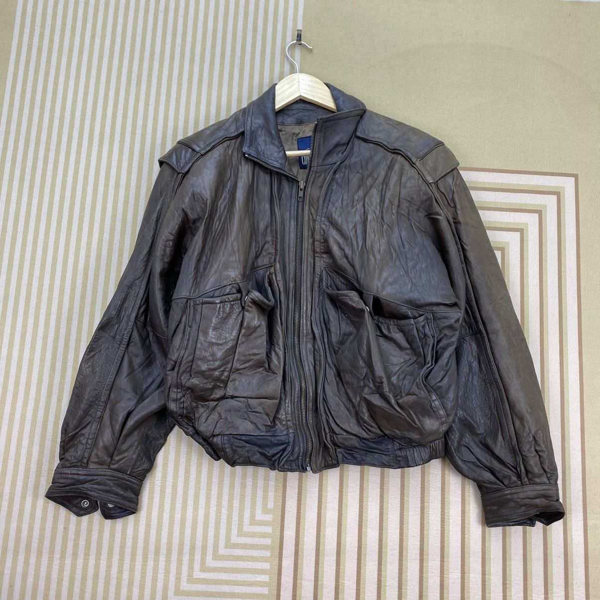Japanese Brand 🫶 vintage Robert Comstock leather Bomber jacket Size US M / EU 48-50 / 2 - 1 Thumbnail