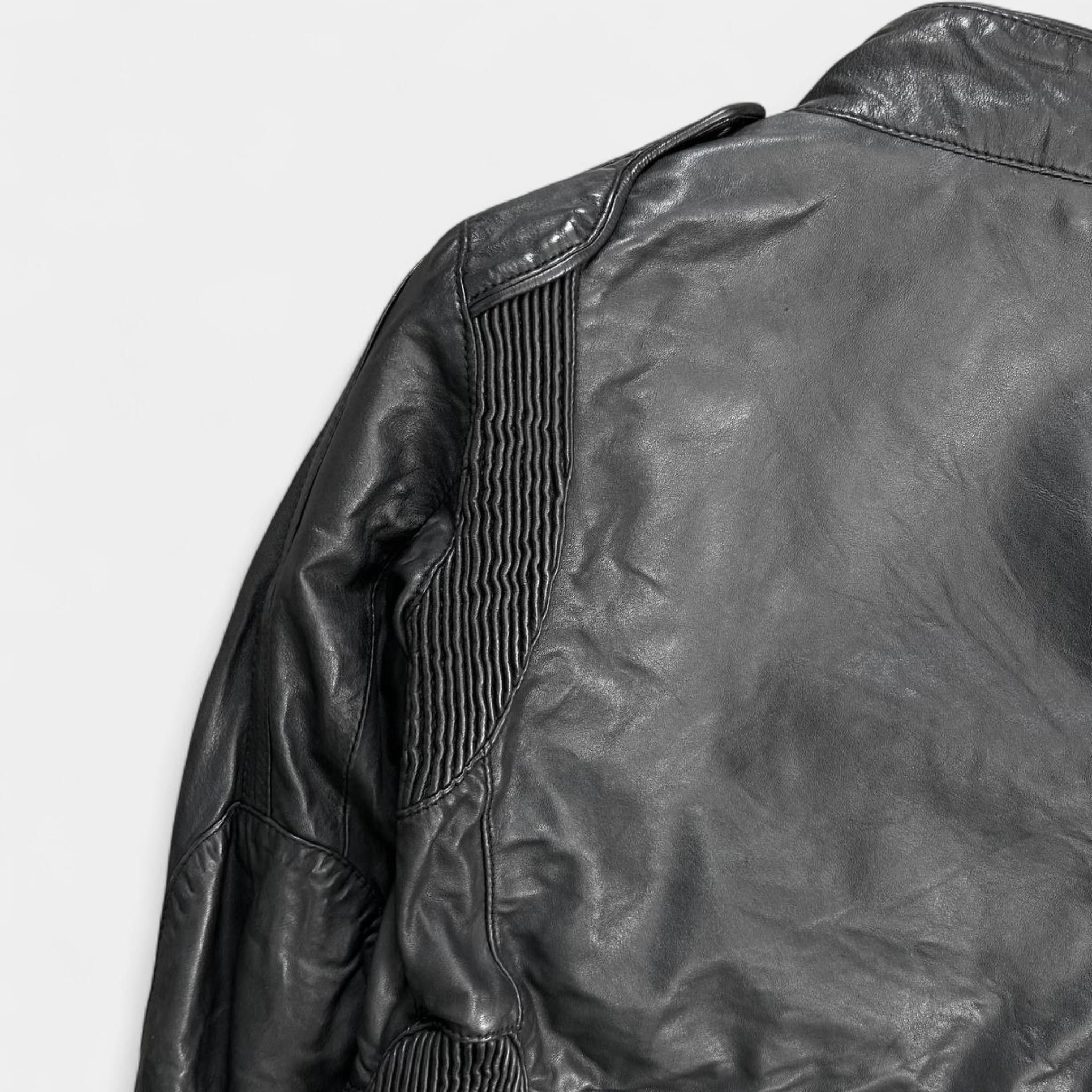 Dsquared2 Dsquared2 2000s Leather Black Biker Jacket Size US XS / EU 42 / 0 - 6 Thumbnail