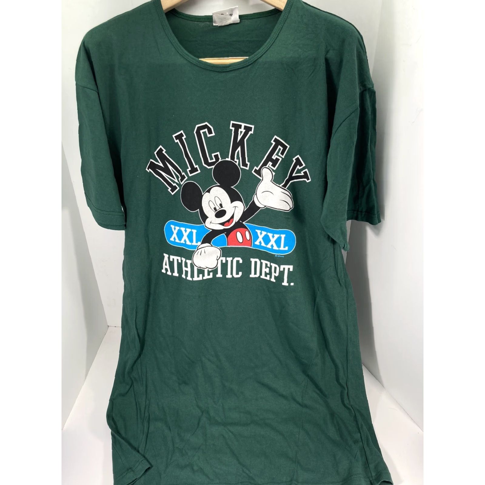 Disney VINTAGE Walt Disney World Sleep Shirt Women OSFA Green Mickey Mouse NOS NWOT Size ONE SIZE - 2 Thumbnail