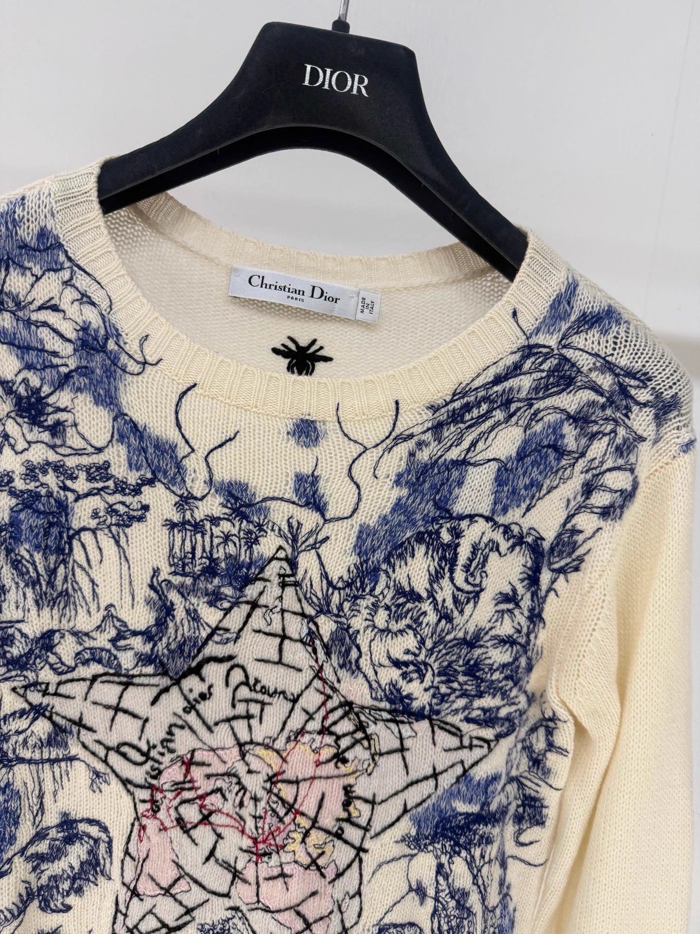 Dior Dior World Tour Embroidered Cashmere Knit FR34 99New Size XS / US 0-2 / IT 36-38 - 3 Thumbnail