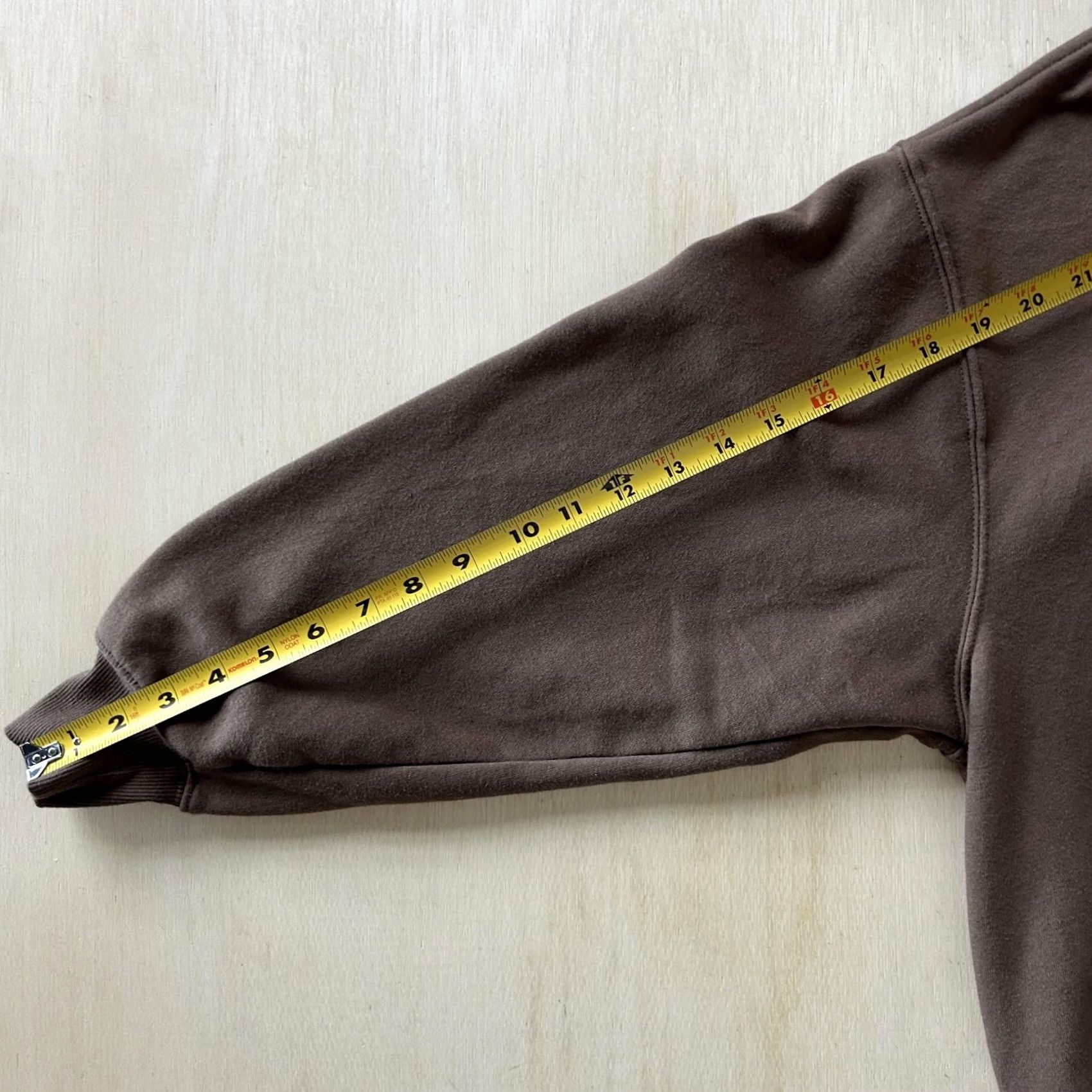 Vintage Arizona Jean Co Hoodie Mens Small Brown Fleece Full Zip Sweatshirt Drawstring Size US S / EU 44-46 / 1 - 7 Thumbnail