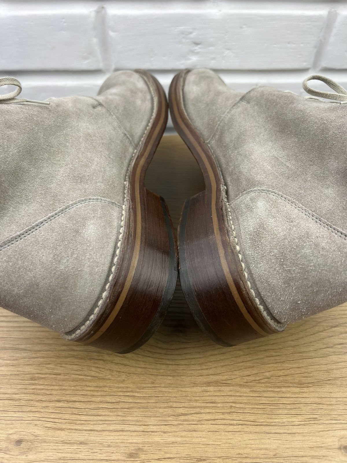 Jil Sander JIL SANDER Boots Suede Desert Shoes Lace Up Gray Men’s Size US 11 / EU 44 - 12 Thumbnail