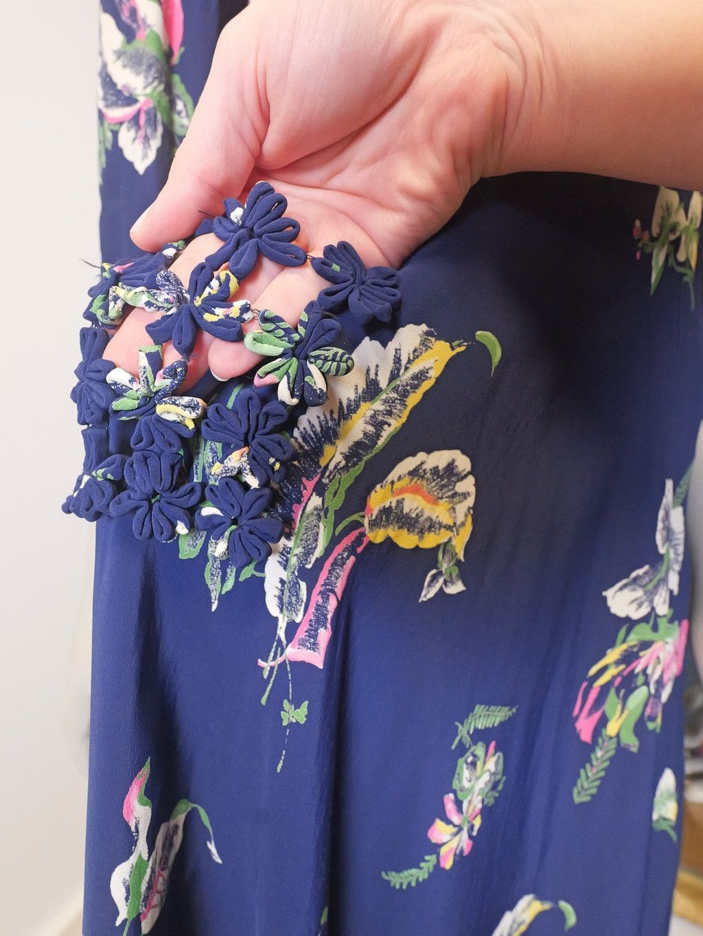 Vintage Women’s Vintage Authentic 1940’s Size Medium Floral Dress Size L / US 10 / IT 46 - 7 Thumbnail