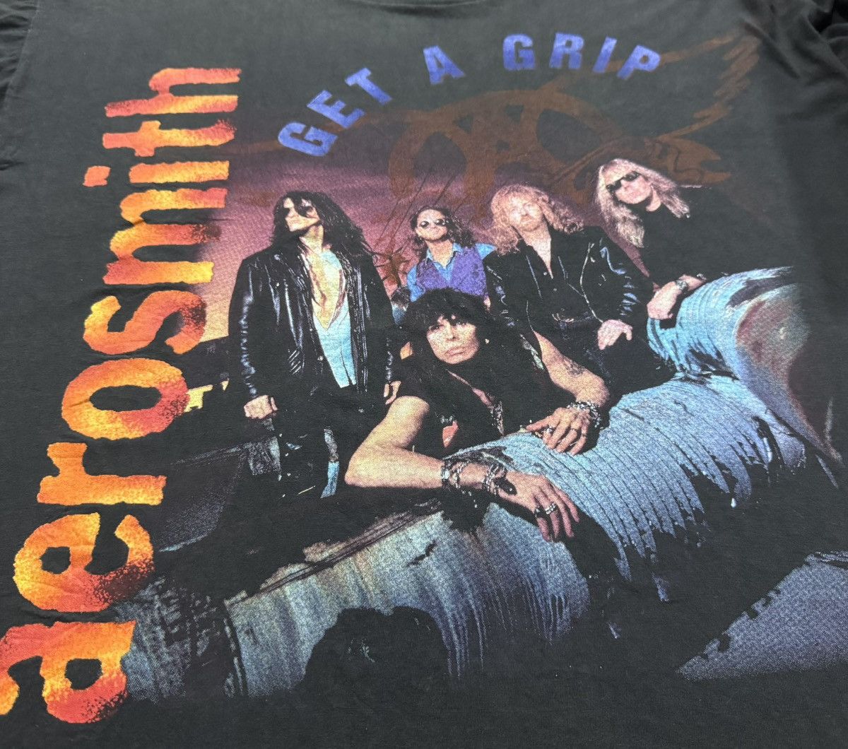 Band Tees × Vintage Vintage 90’s Aerosmith Get A Grip World Tour Size US L / EU 52-54 / 3 - 3 Thumbnail