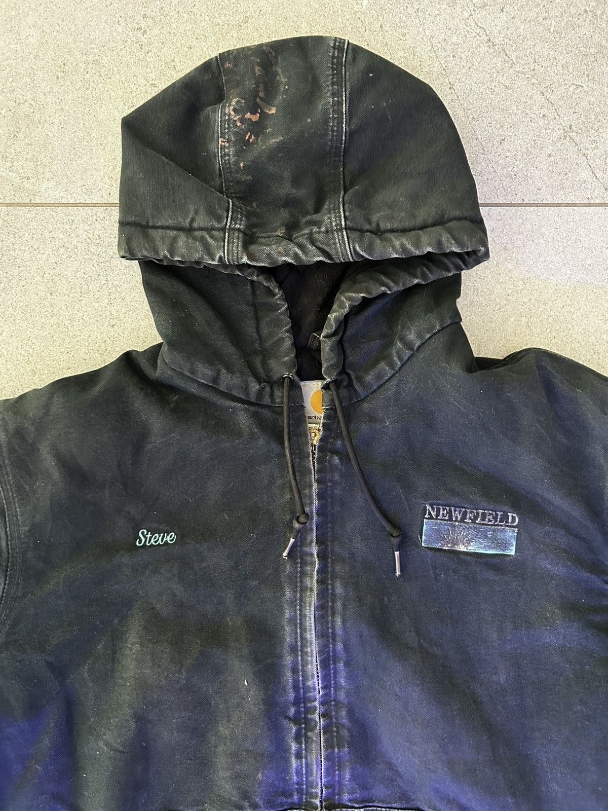 Carhartt Carhartt Duck Active Jacket Black Faded Distressed (Men’s L) Size US L / EU 52-54 / 3 - 4 Thumbnail