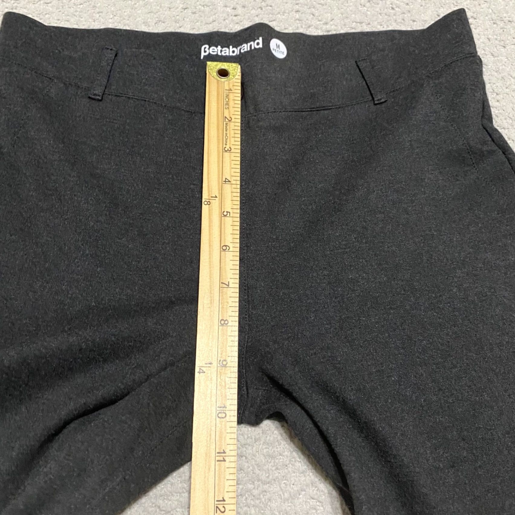 Vintage **Gray Mid Rise Petites Betabrand Womens Pull On Dress Pants** User: Gray Mid Rise Petites Betabrand Womens Pull On Dress Pants Size 32" / US 10 / IT 46 - 4 Thumbnail