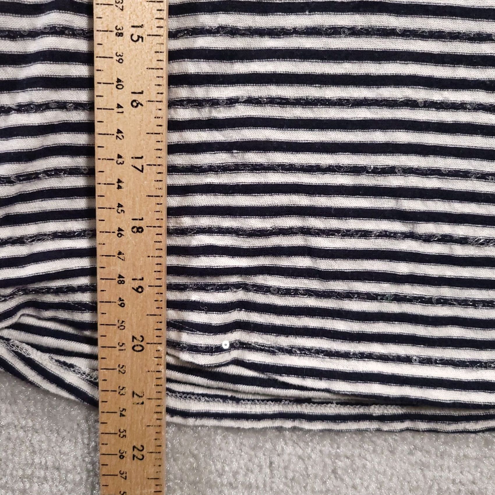 Talbots Talbots Top Striped Linen Blend Short Sleeve Blue White Size Small Womens Size S / US 4 / IT 40 - 6 Thumbnail