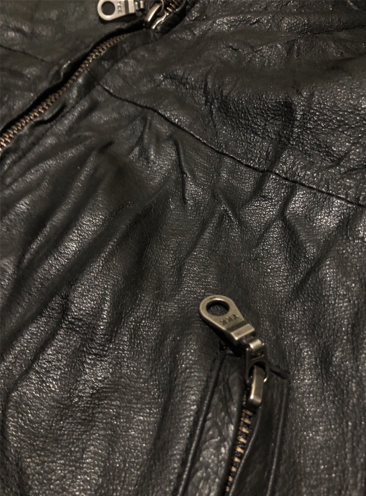 Vintage Vintage Original Leather Biker black Jacket Size US M / EU 48-50 / 2 - 3 Thumbnail